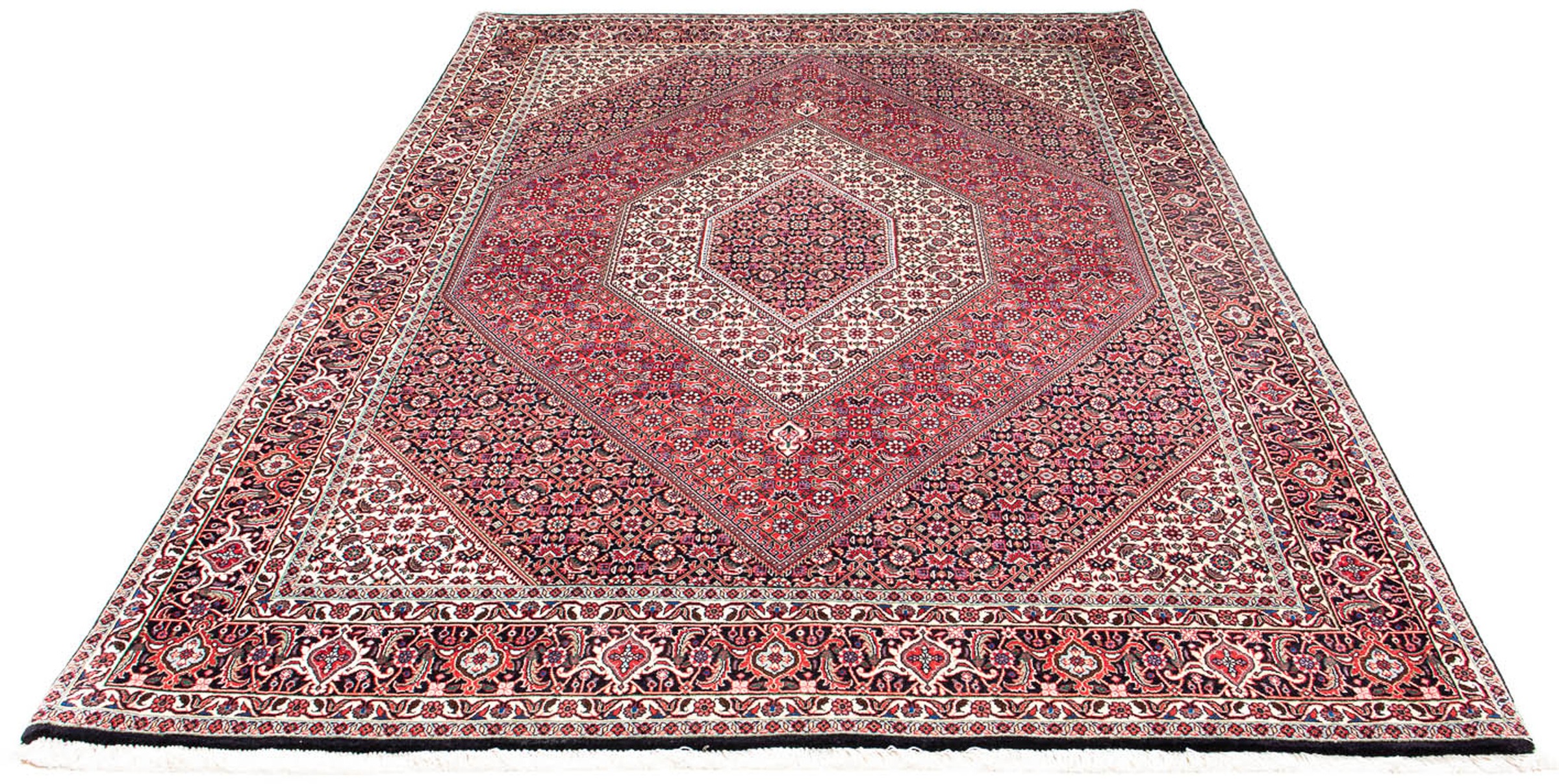 Image of morgenland Orientteppich »Perser - Bidjar - 243 x 171 cm - hellrot«, rechteckig, 15 mm Höhe, Wohnzimmer, Handgeknüpft, Einzelstück mit Zertifikat bei Ackermann Versand Schweiz