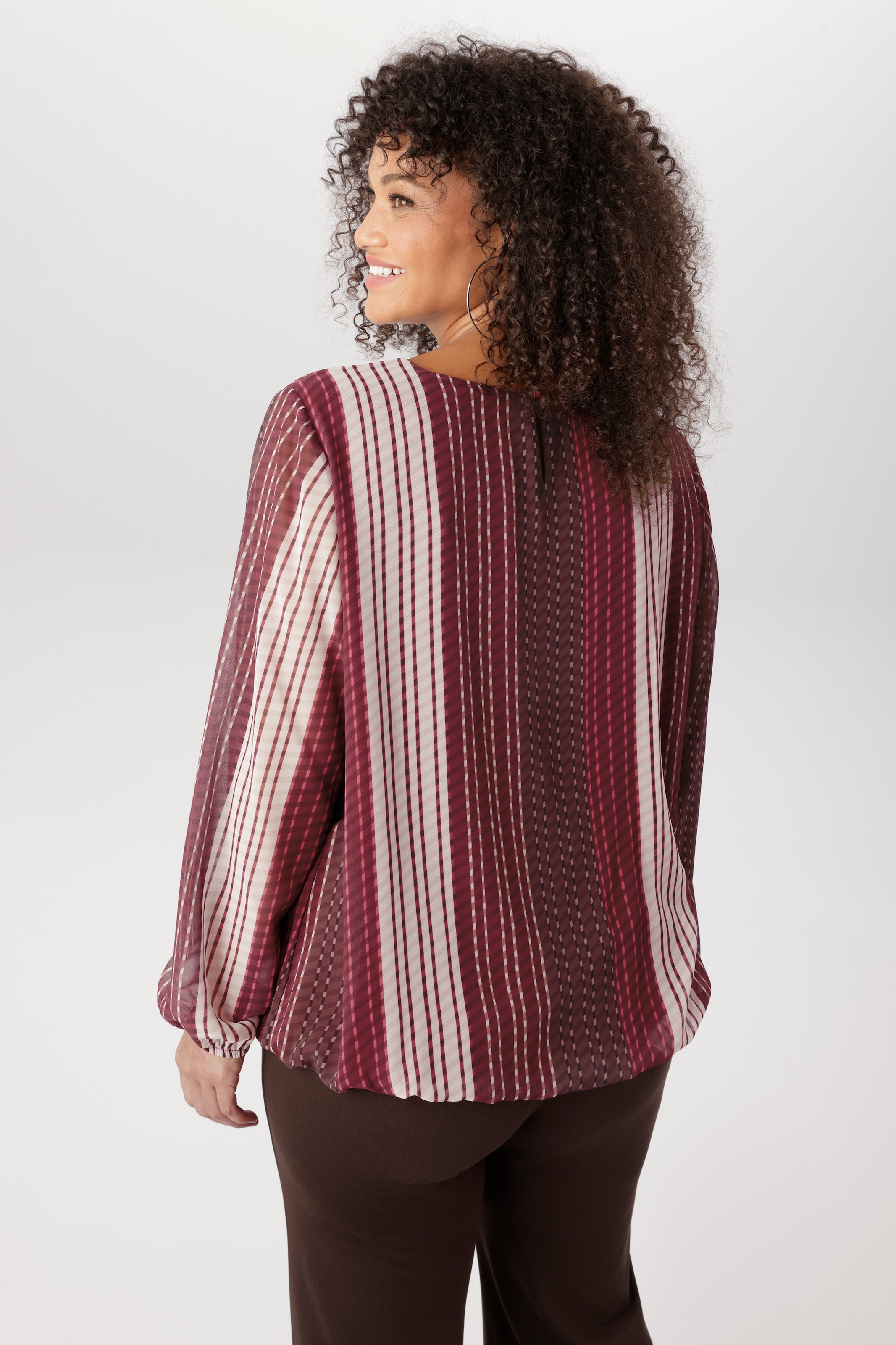 Aniston PLUS Blouse à enfiler avec doublure jersey opaque - NOUVELLE COLLECTION