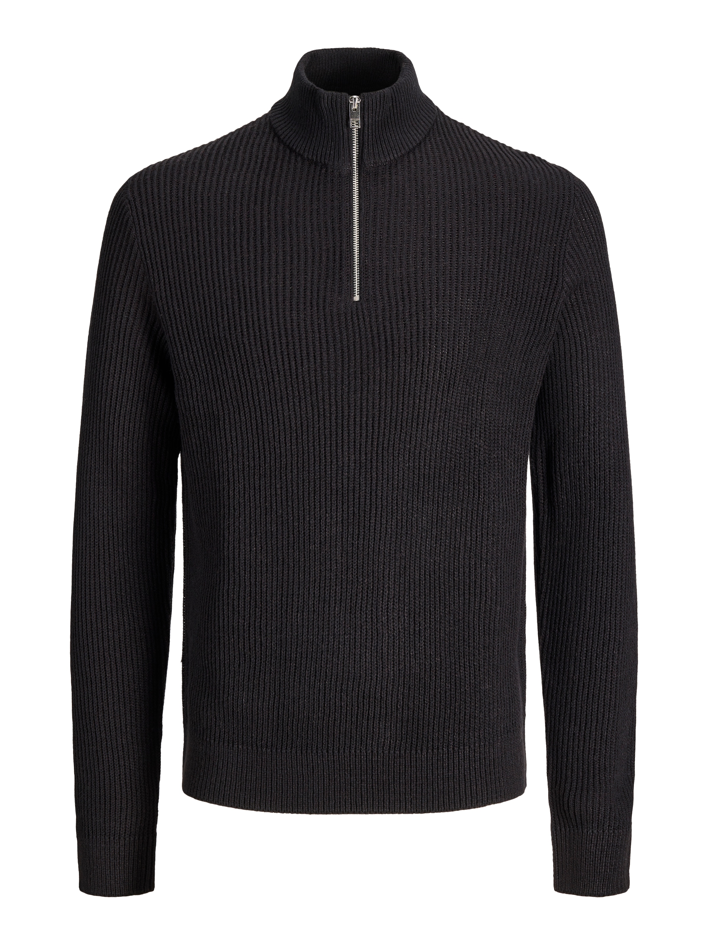 Jack & Jones PlusSize Troyer »JJPANNEL KNIT HALF ZIP AW26 PLS« Materialmix, normal geschnitten