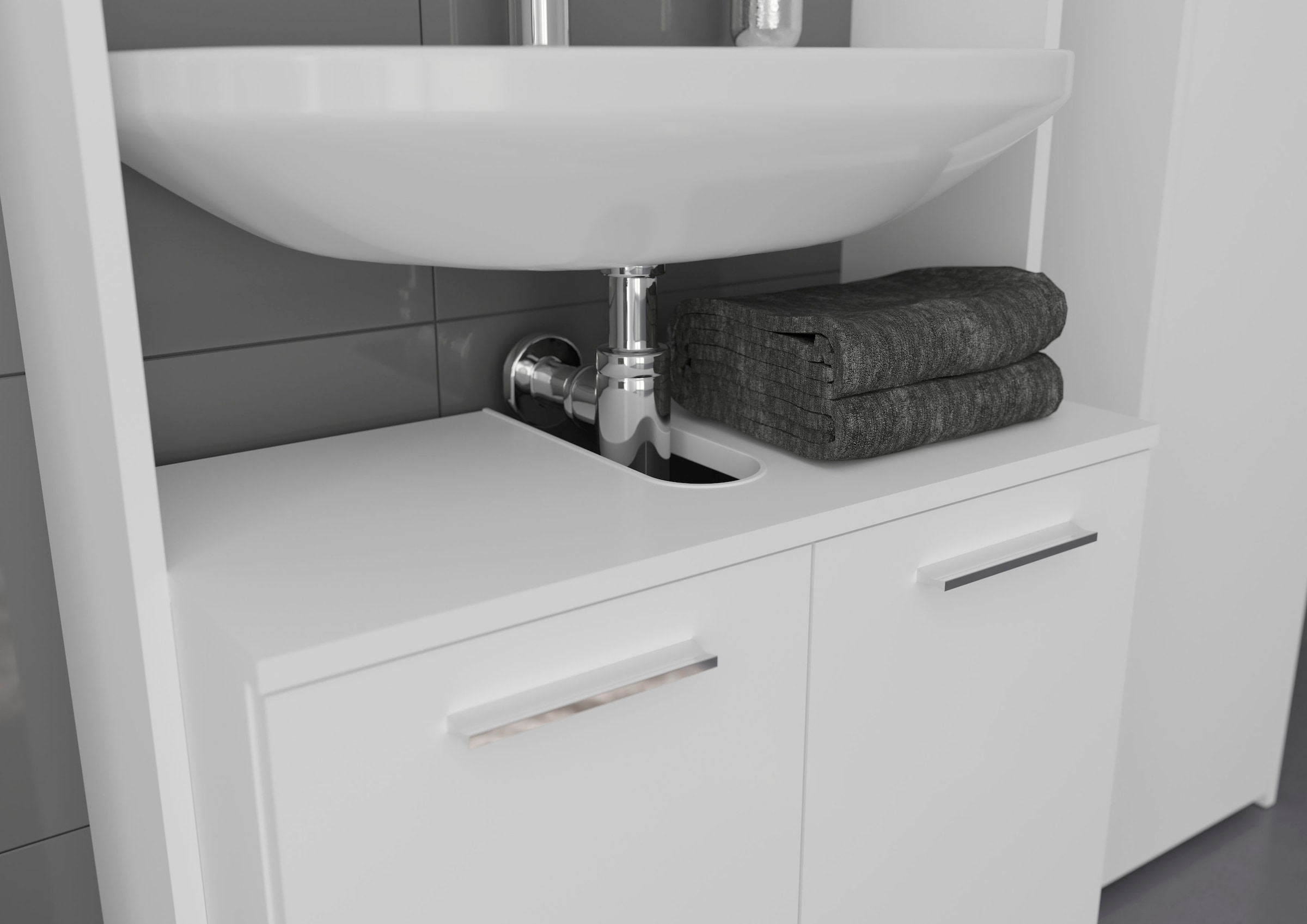 welltime Waschbeckenunterschrank »Firenze«, Badmöbel, Breite 65 cm