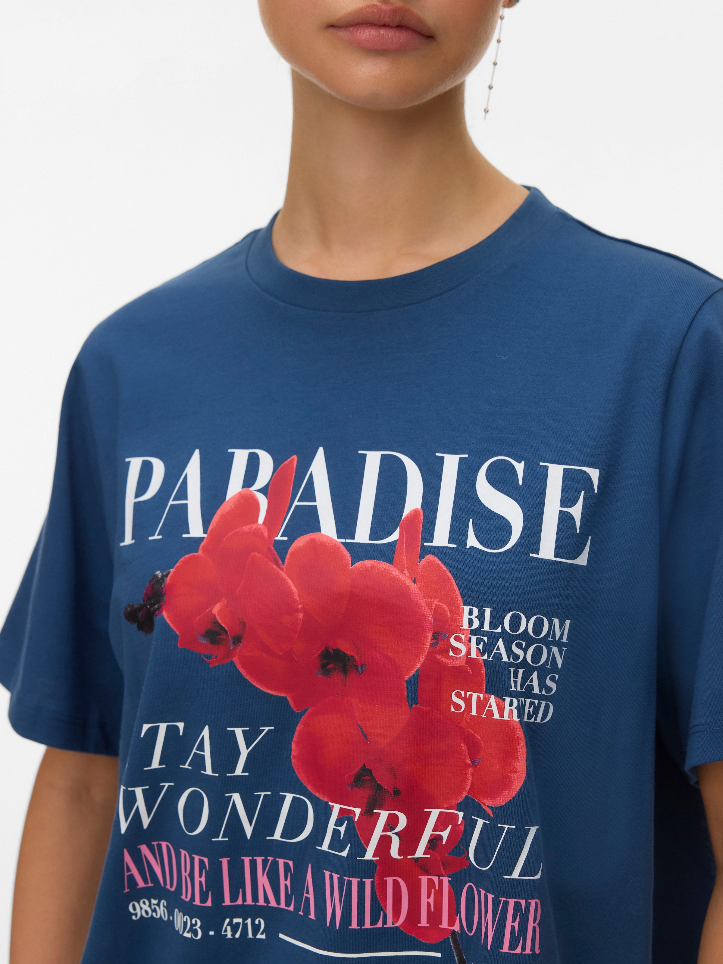 Vero Moda T-shirt à manches courtes »VMURENA CATY SS TOP BOX JRS« mit floralem Print