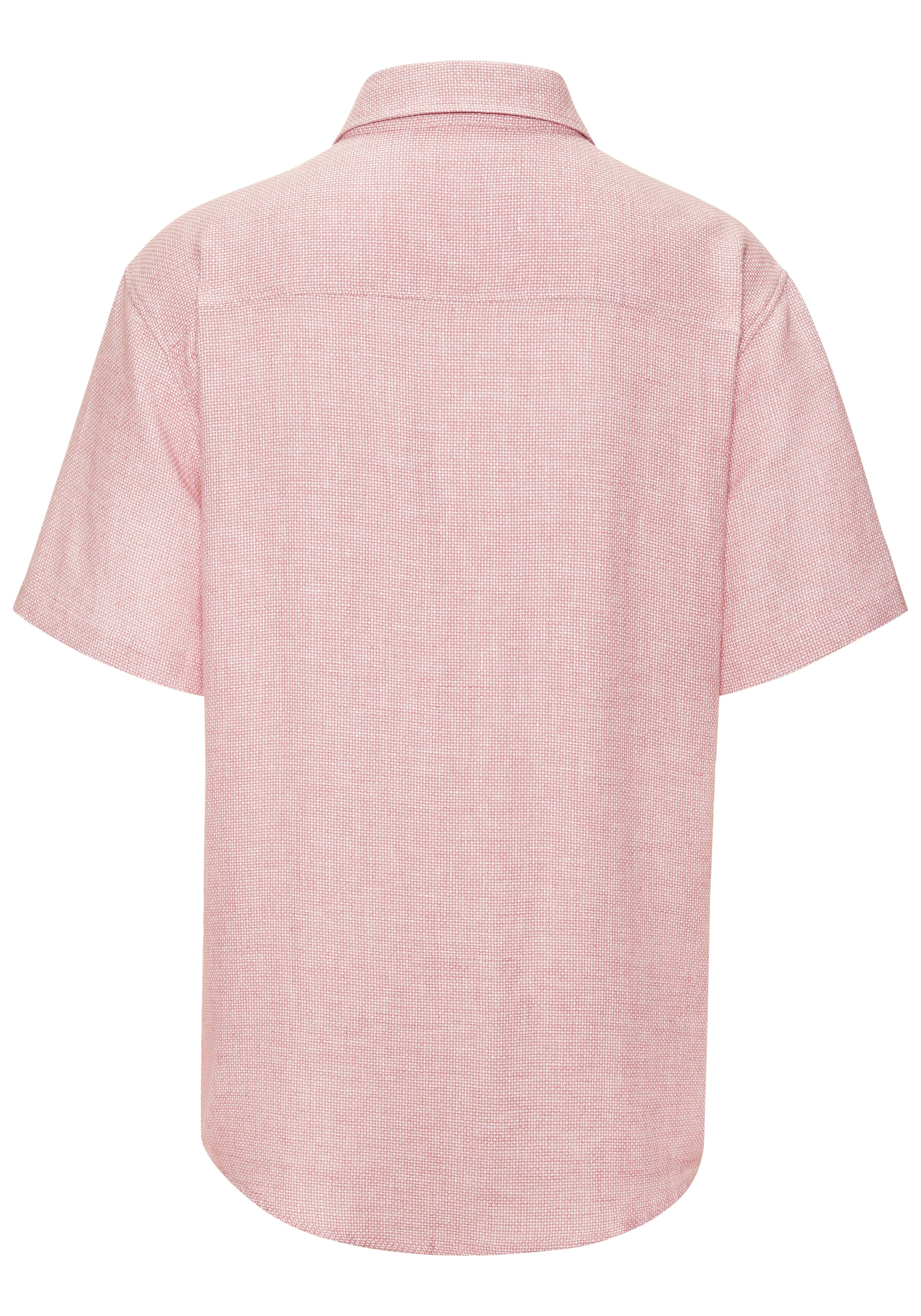 John Devin Leinenhemd », Kurzarmhemd« Luftiges Freizeithemd mit dezentem Muster