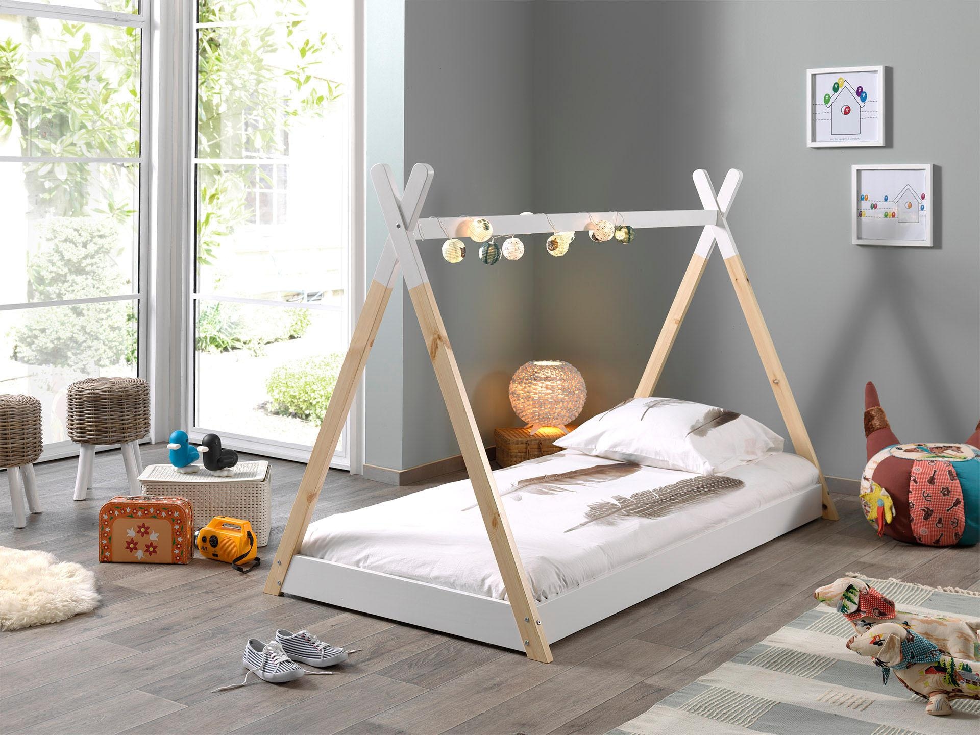 Vipack Kinderbett »Tipi«, (Made in Europe), mit Lattenrost