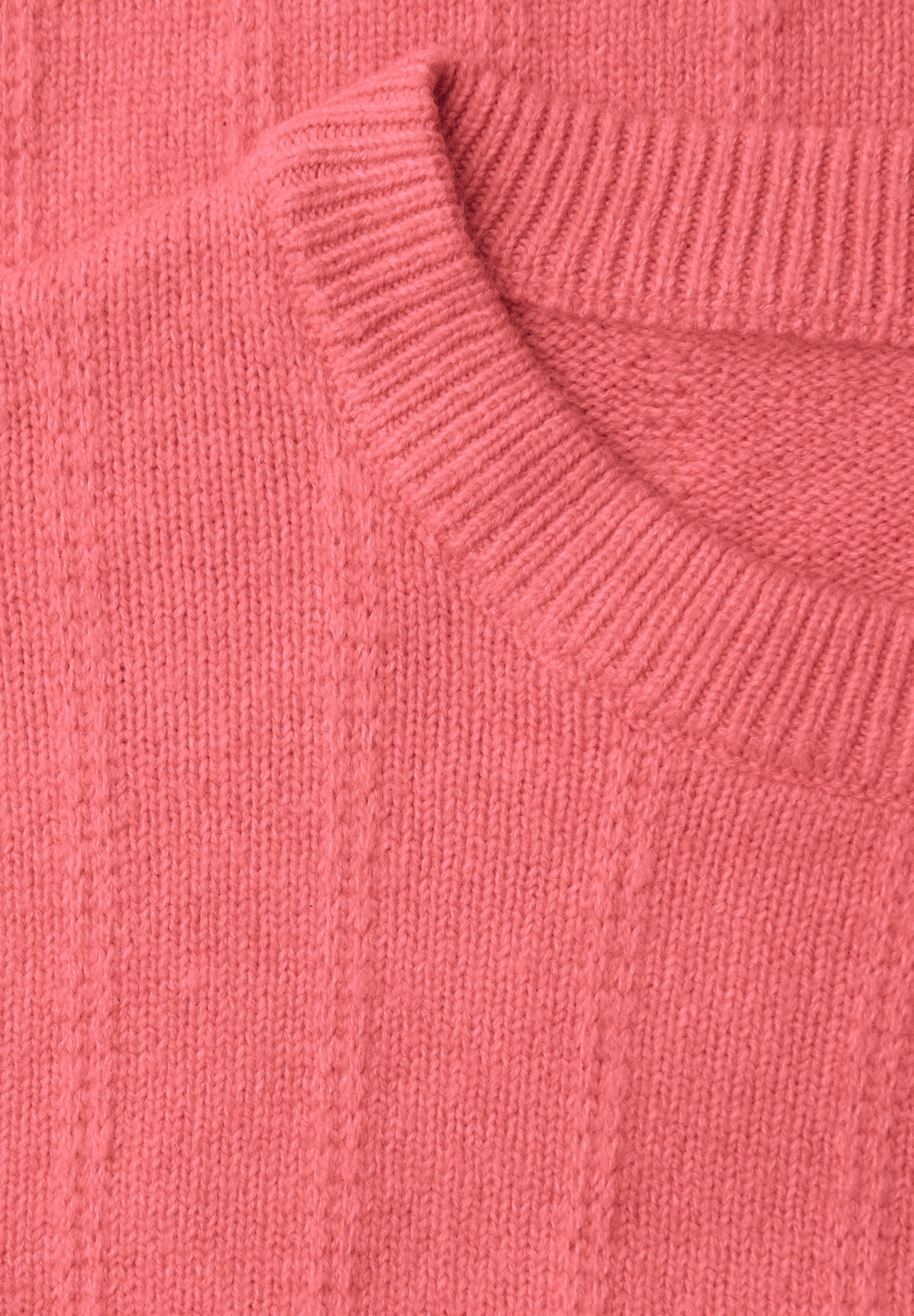 STREET ONE Strickpullover mit Rundhals, strukturiert