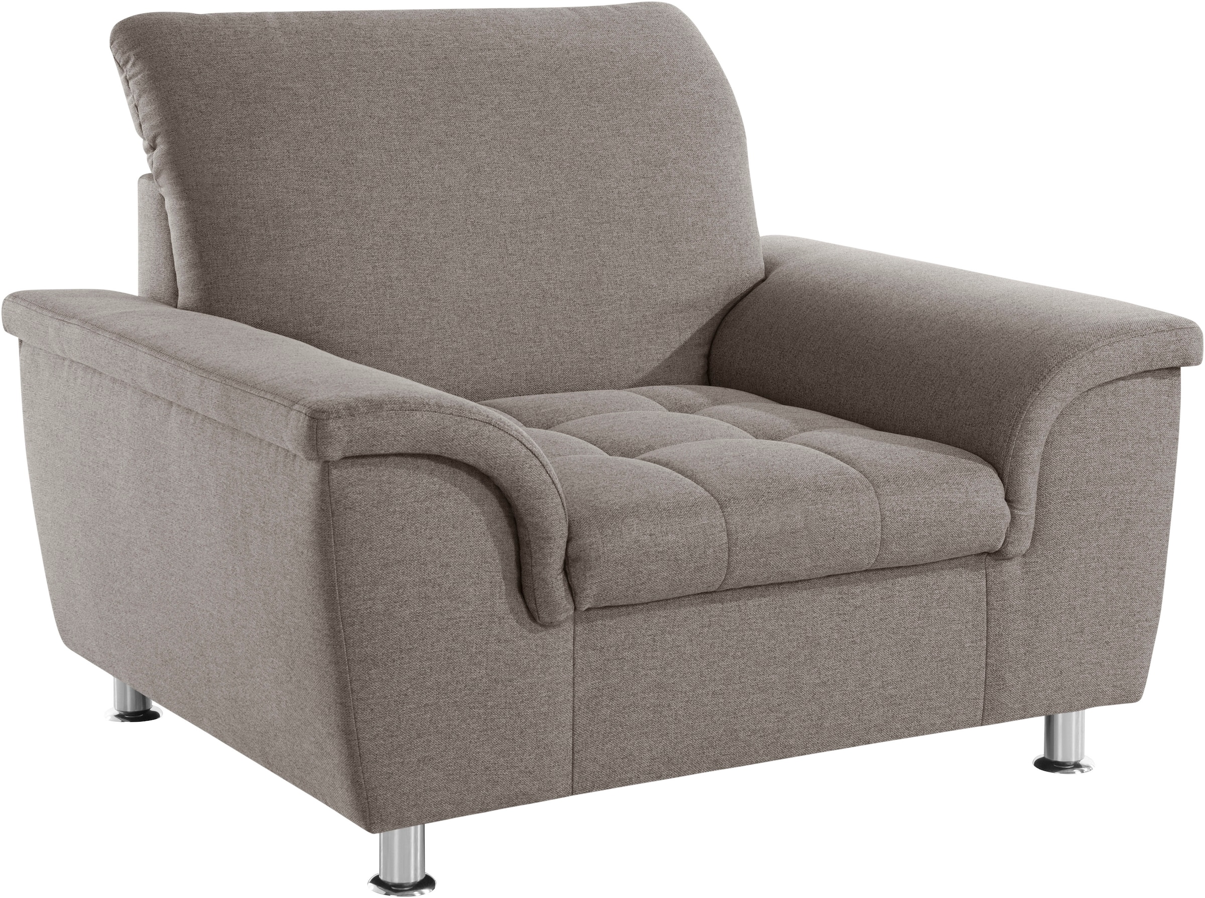 DOMO collection Sessel »Franzi, zeitlos und elegant, moderne Sitzheftung«, wahlweise mit Kopfteilverstellung
