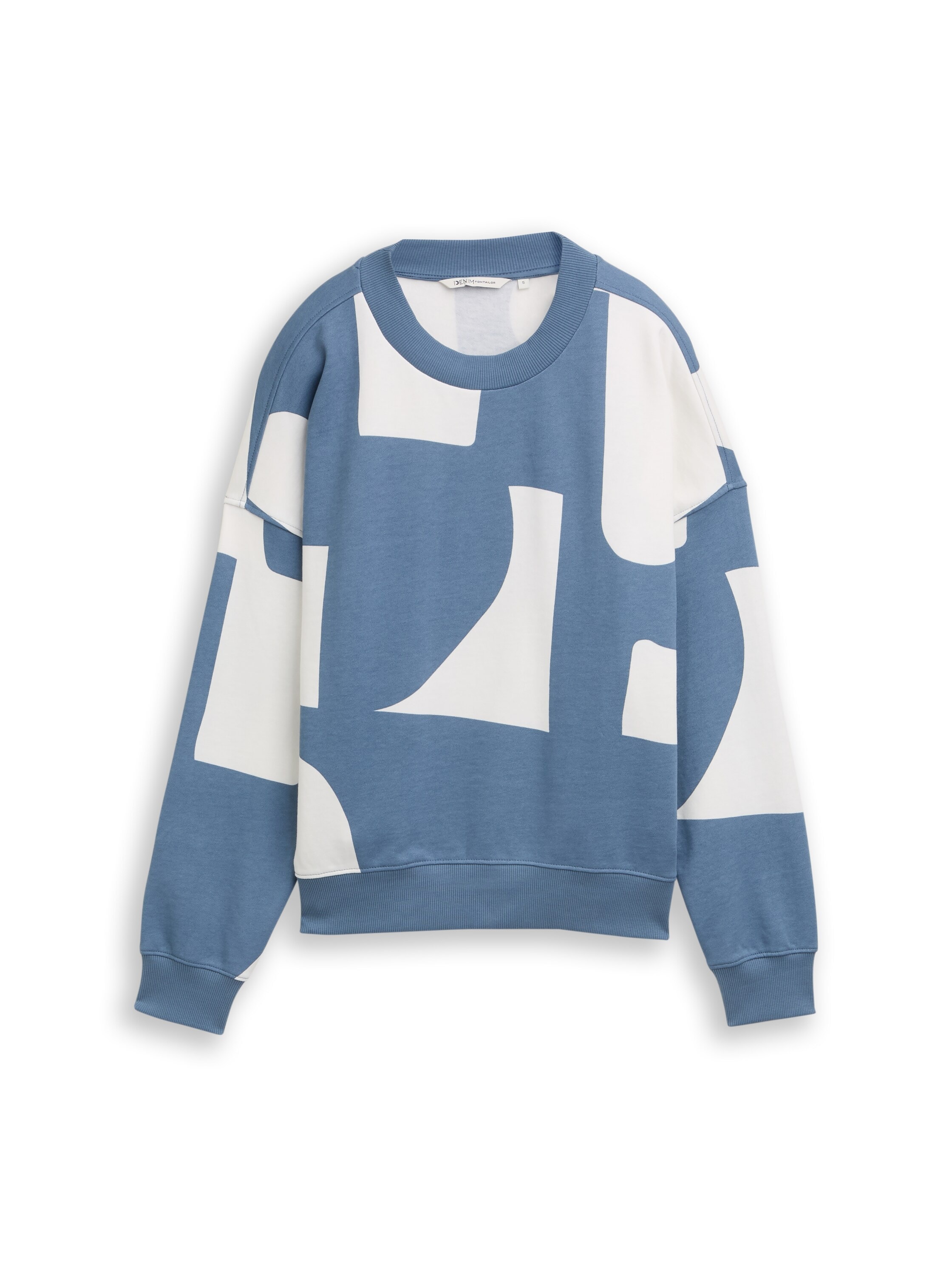 TOM TAILOR Denim Sweatshirt, mit All-Over Print
