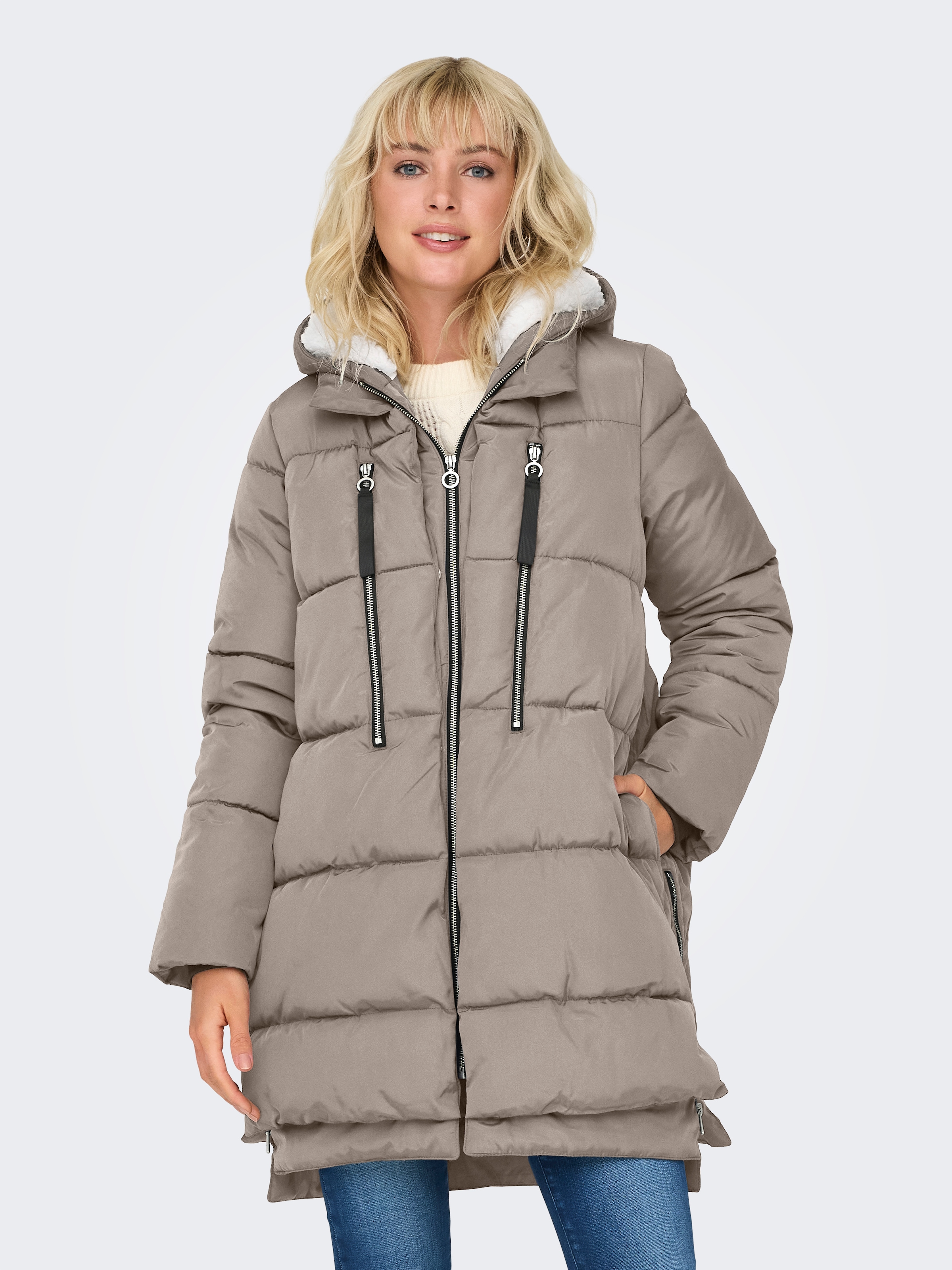 Image of ONLY Steppmantel "ONLNEWNORA LONG PUFFER COAT LIFE CC OTW"