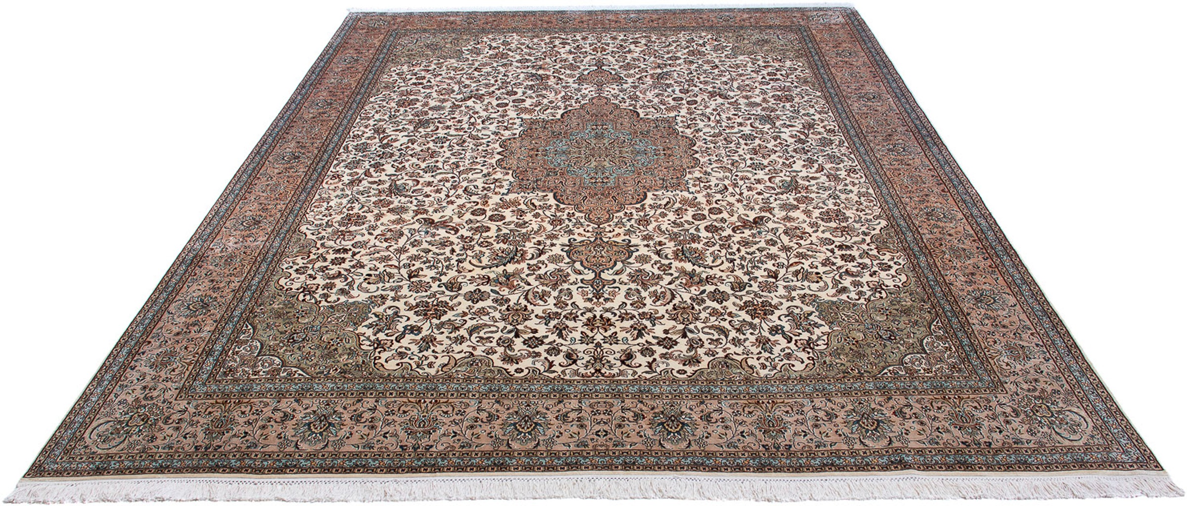 Image of morgenland Orientteppich »Perser - Classic - 313 x 245 cm - beige«, rechteckig, 10 mm Höhe, Wohnzimmer, Handgeknüpft, Einzelstück mit Zertifikat bei Ackermann Versand Schweiz