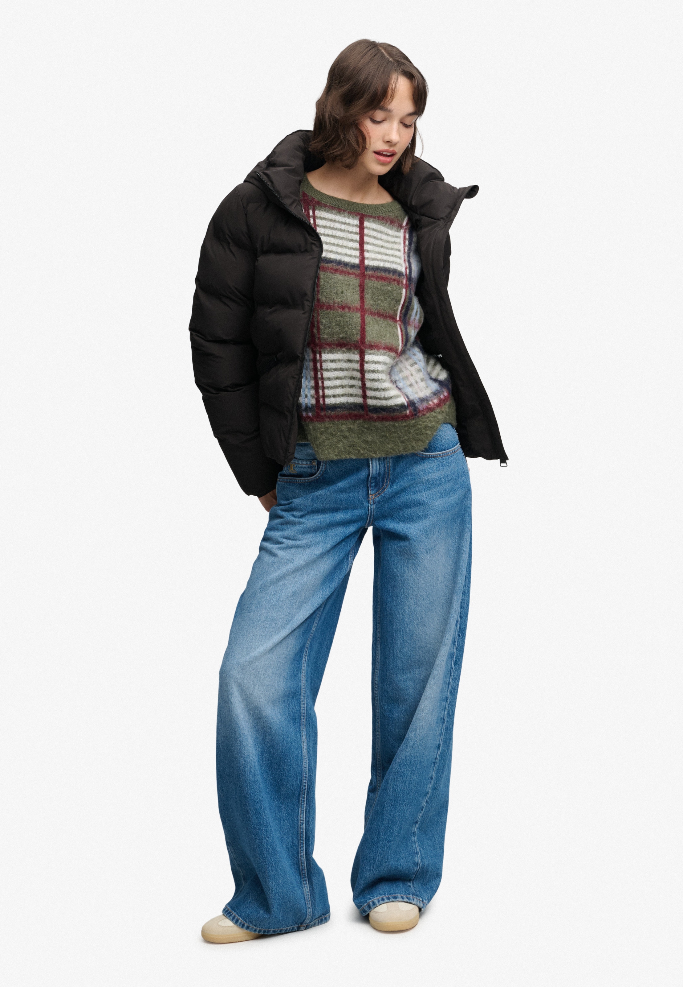 Superdry Steppjacke »HOODED CITY PADDED JACKET« mit Kapuze Kunstfaser, relaxed fit