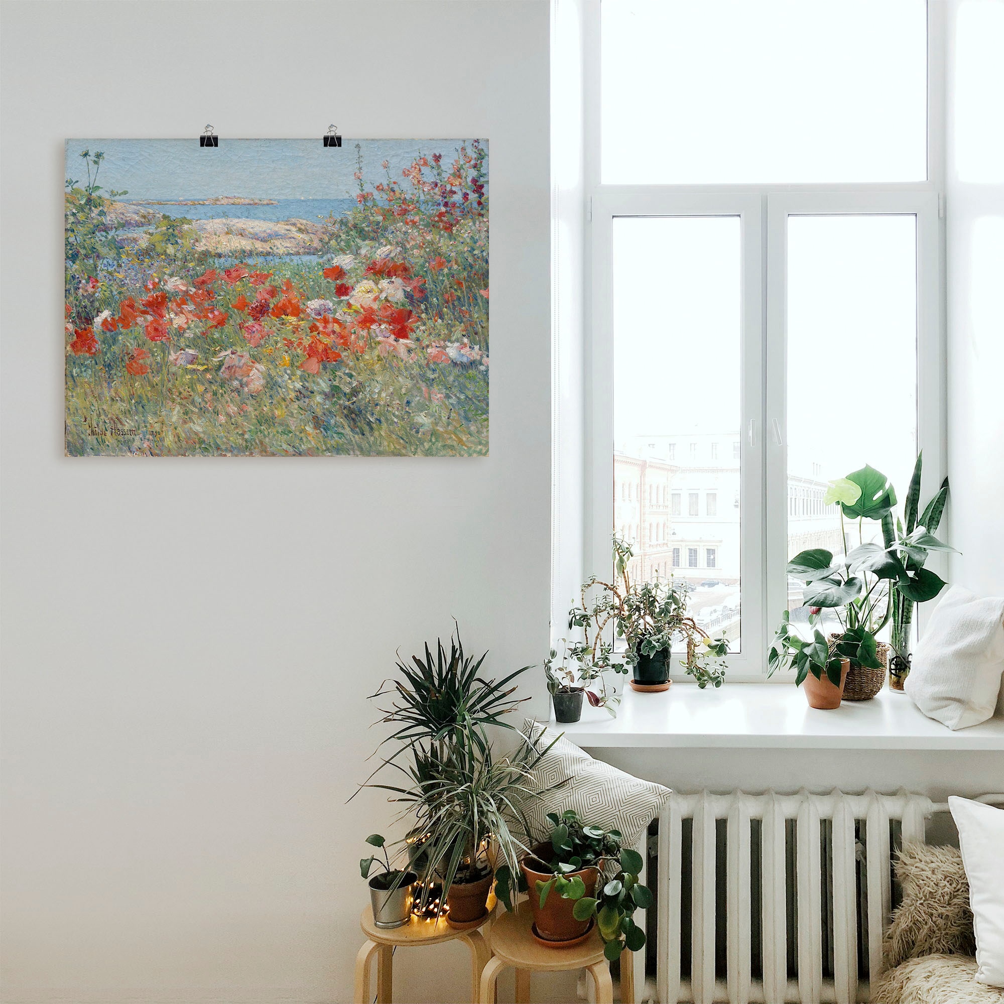 Artland Fresque murale »Celia Thaxters Garten 1890.« 1 cuis tlg. als Leinwandbild, Poster in verschied. Grössen