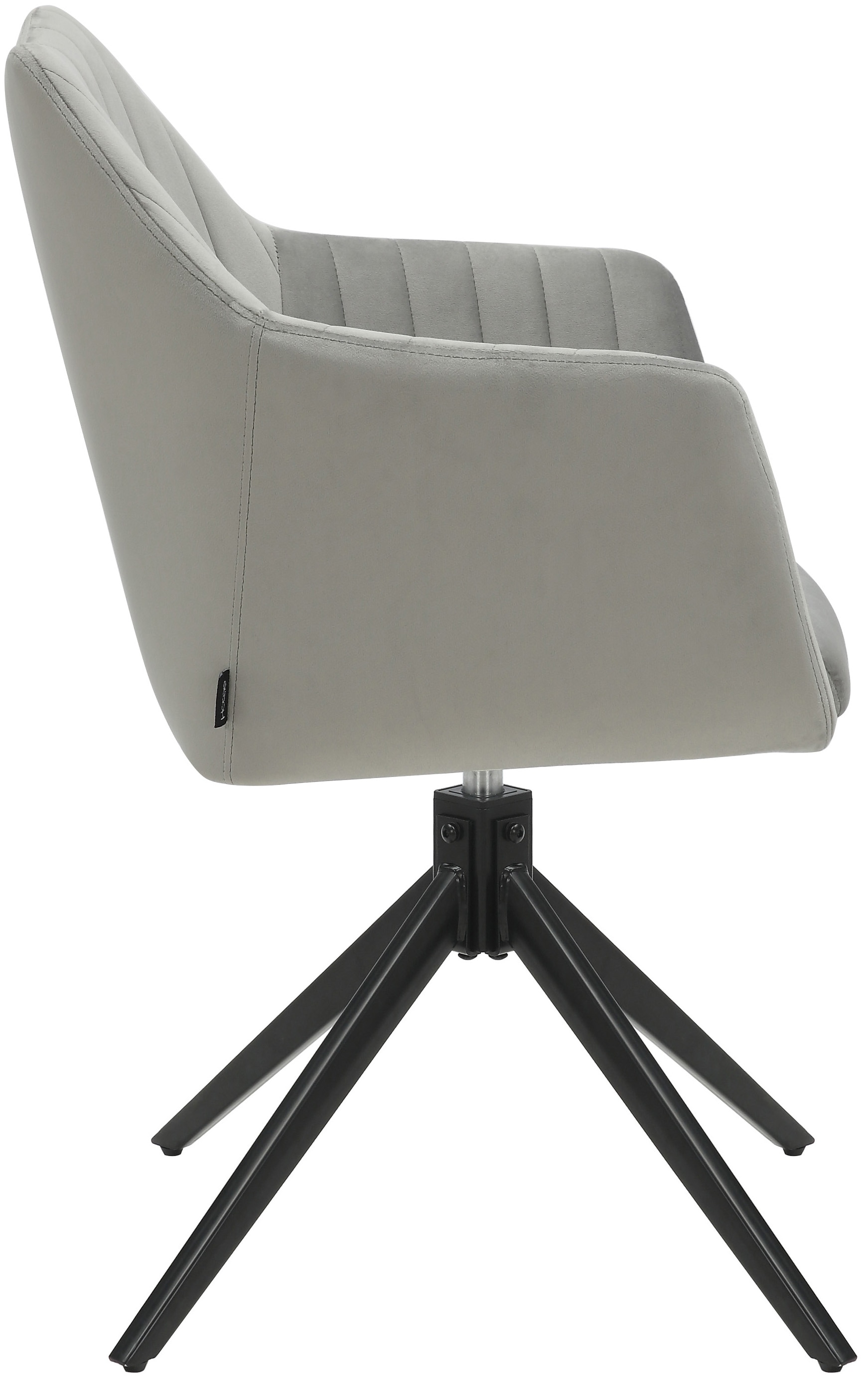 Home affaire Esszimmerstuhl »TAMPAST1, TOPSELLER!«, (Set), 2 St., Samtvelours, mit Drehfunktion 360 Grad
