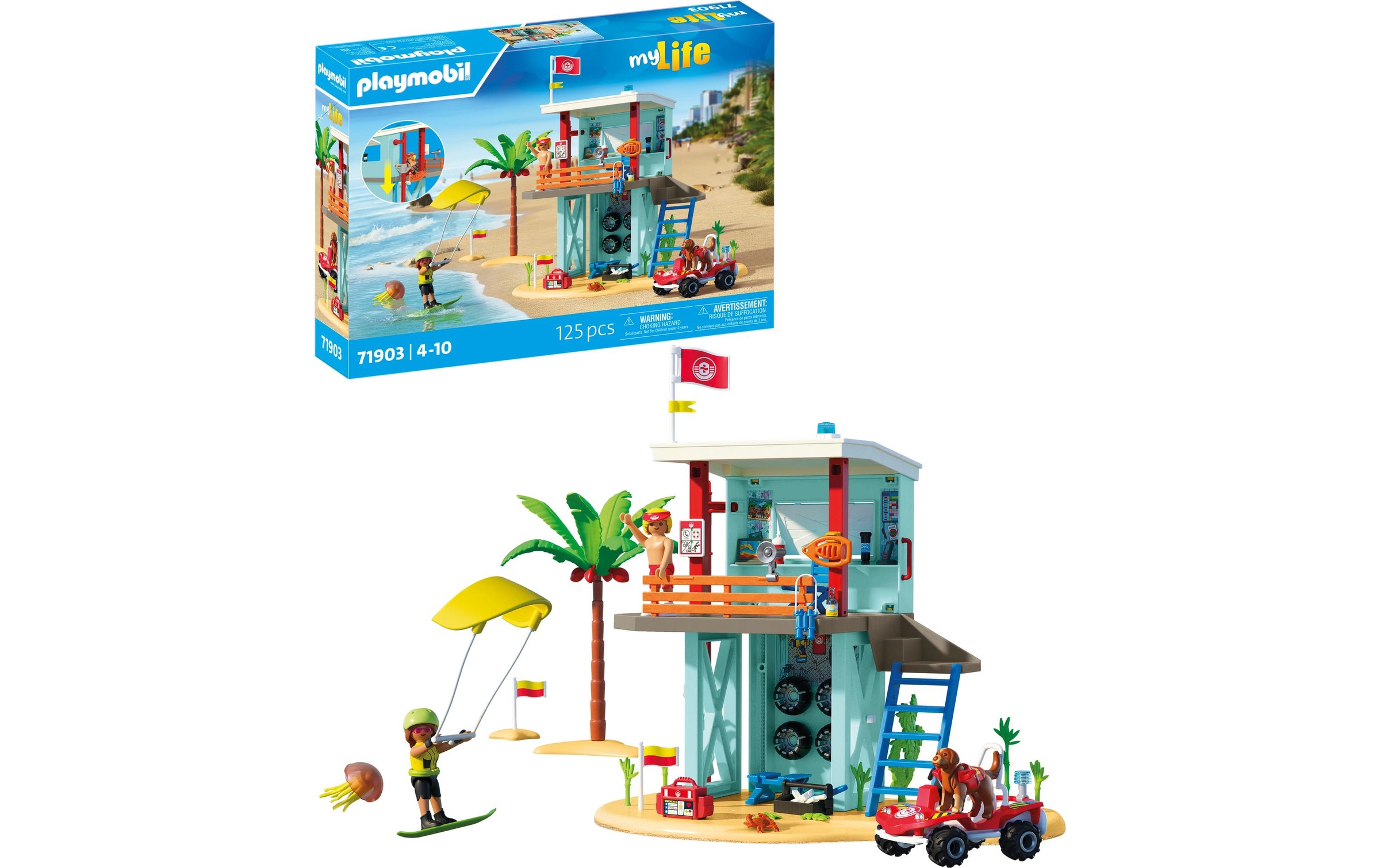 Playmobil® Spielwelt »Rettungsturm mit Beach buggy 71903«