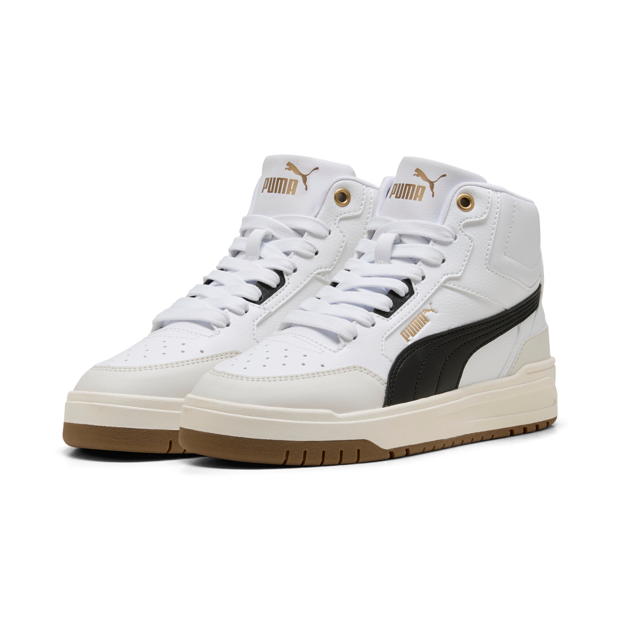Image of PUMA Sneaker "SHUFFLE DOWNTOWN MID JR" für sportlichen Alltag, mit Gummilaufsohle, mit Schnürung