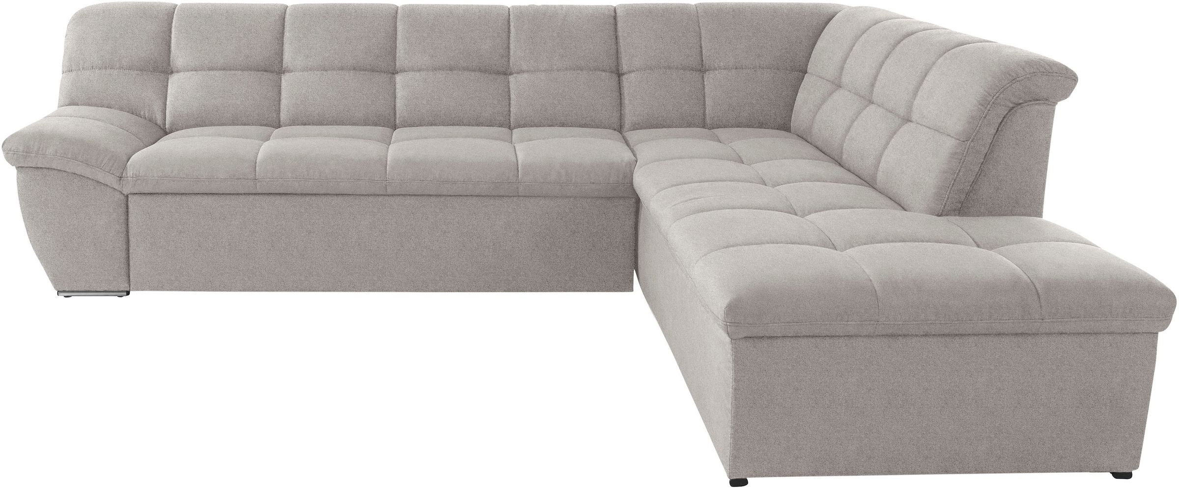 DOMO collection Ecksofa »Lagoa, moderne Sitzheftung, bequem und komfortabel, L-Form«, wahlweise mit Bettfunktion, frei im Raum stellbar, grosse Farbvielfalt