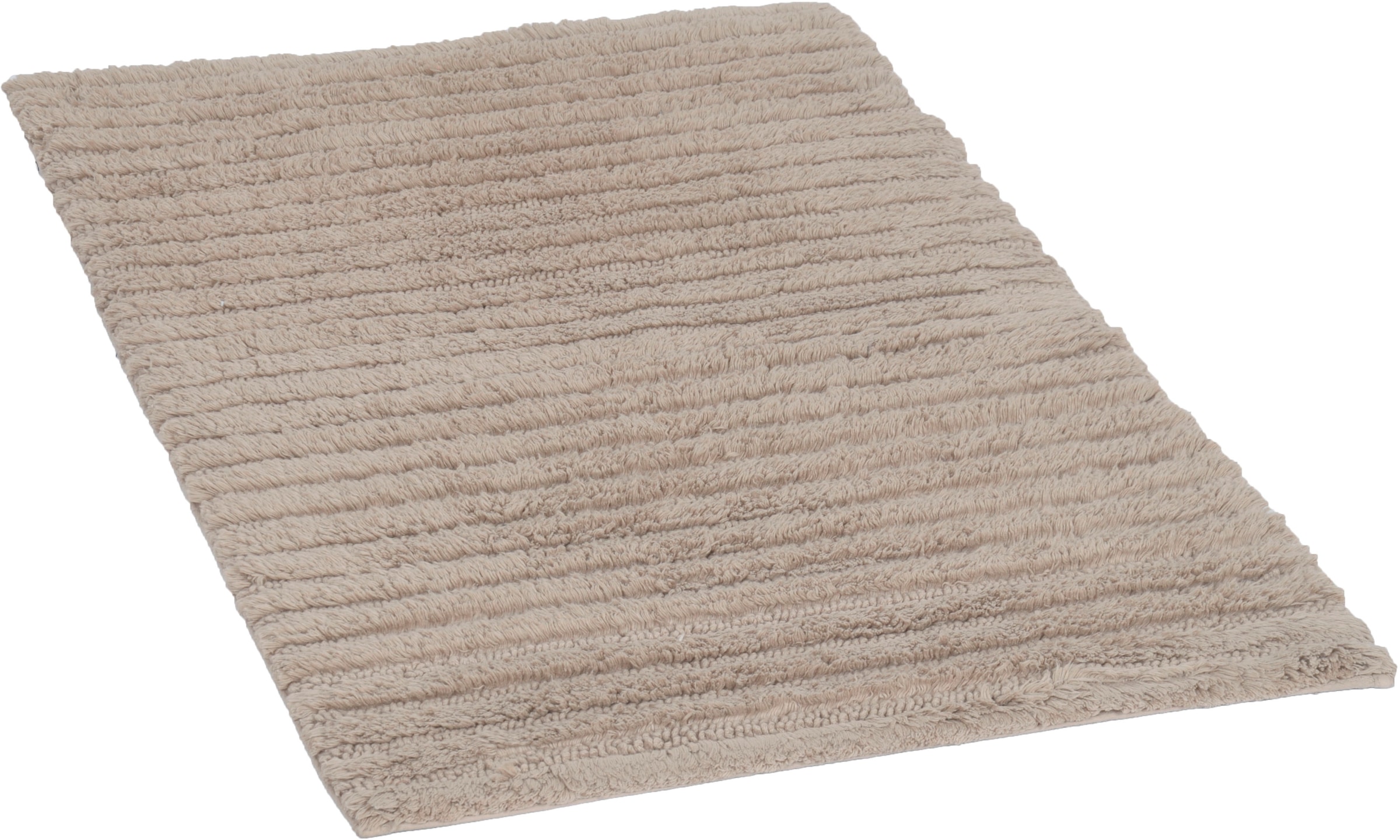 Image of TOM TAILOR HOME Badematte "Cotton Stripes" Höhe 20 mm rutschhemmend beschichtet fussbodenheizungsgeeignet strapazierfähig Uni Farben, gestreift, reine Baumwolle, Hoch-Tief Effekt
