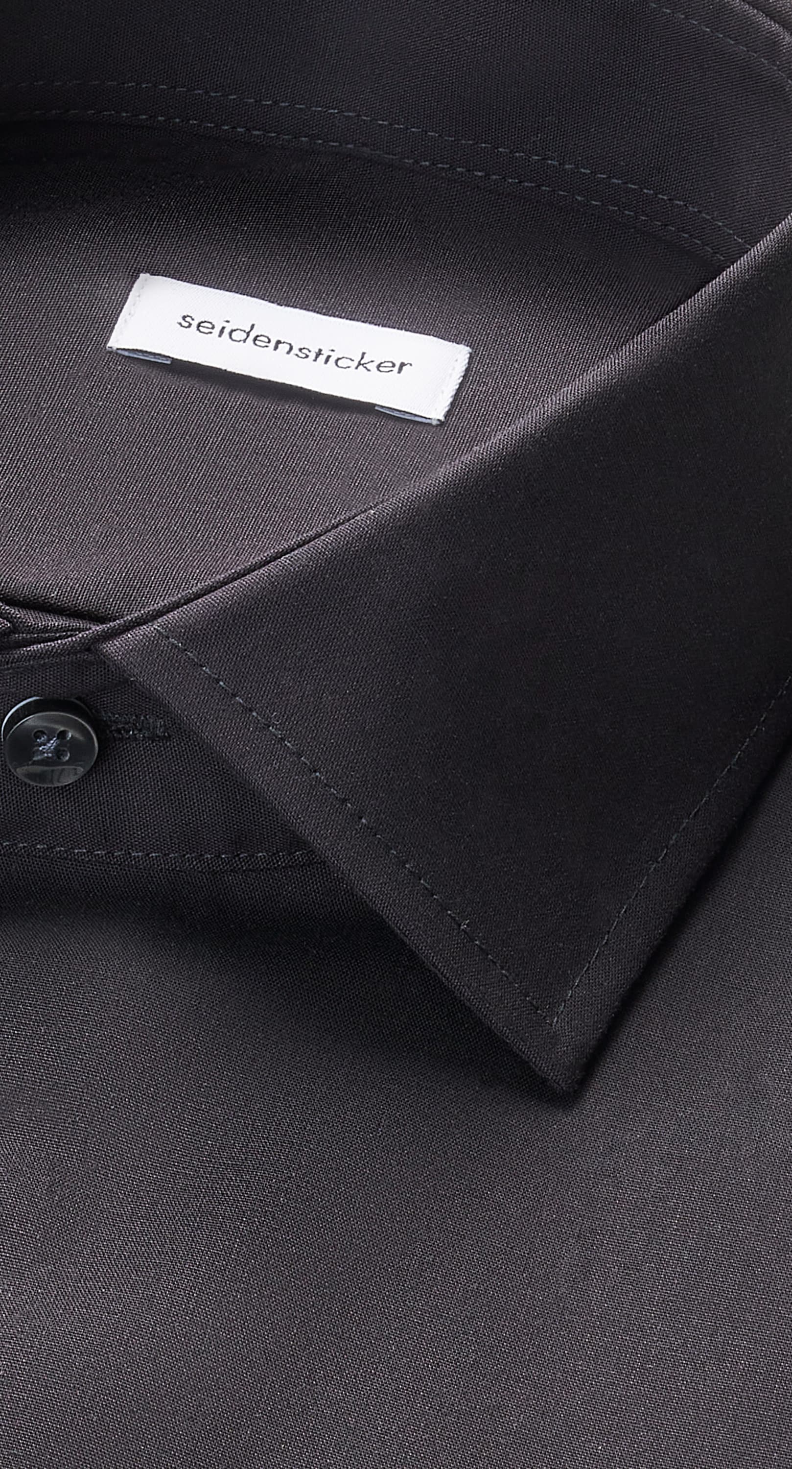 seidensticker Chemise d'affaires »Schwarze Rose« Regular 1/2 Kentkragen Uni