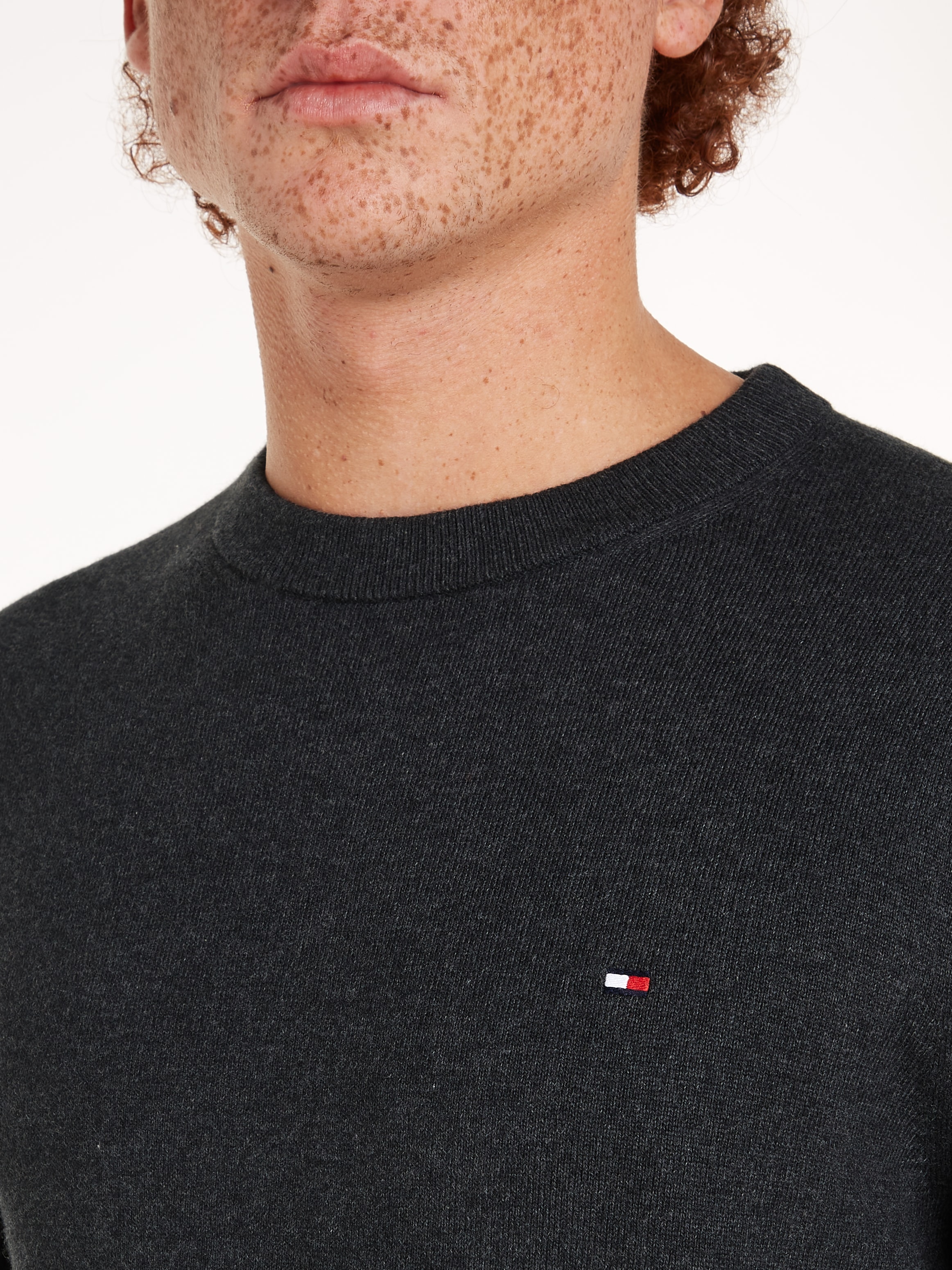 Tommy Hilfiger Pull à col rond »PIMA ORG CTN CASHMERE CREW NECK«