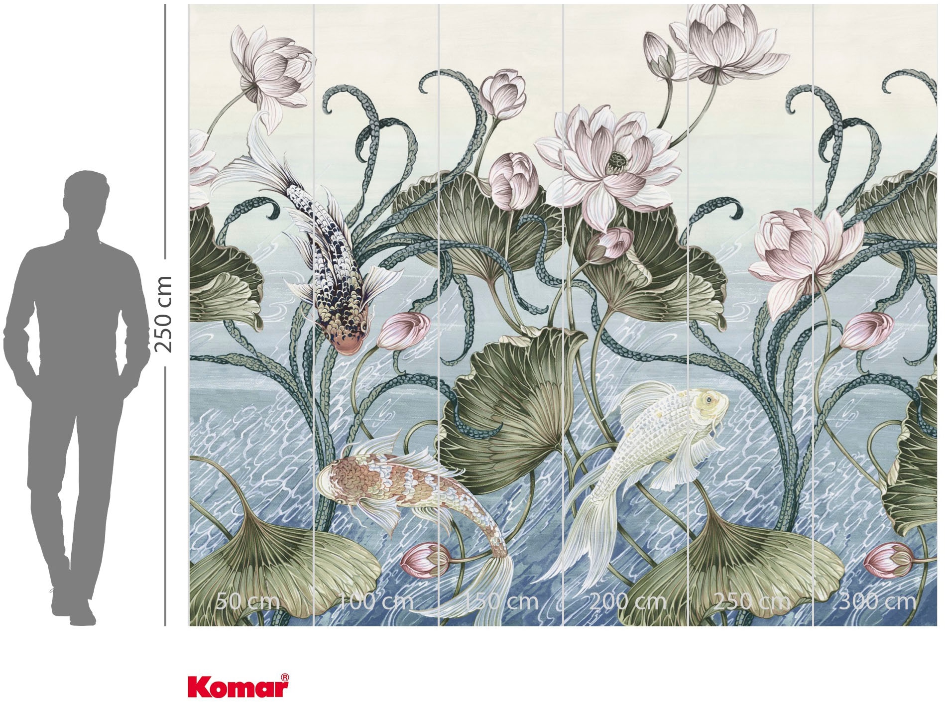 Komar Fototapete »Vlies Fototapete - Haiku - Grösse 300 x 250 cm« Motiv | bedruckt glatt