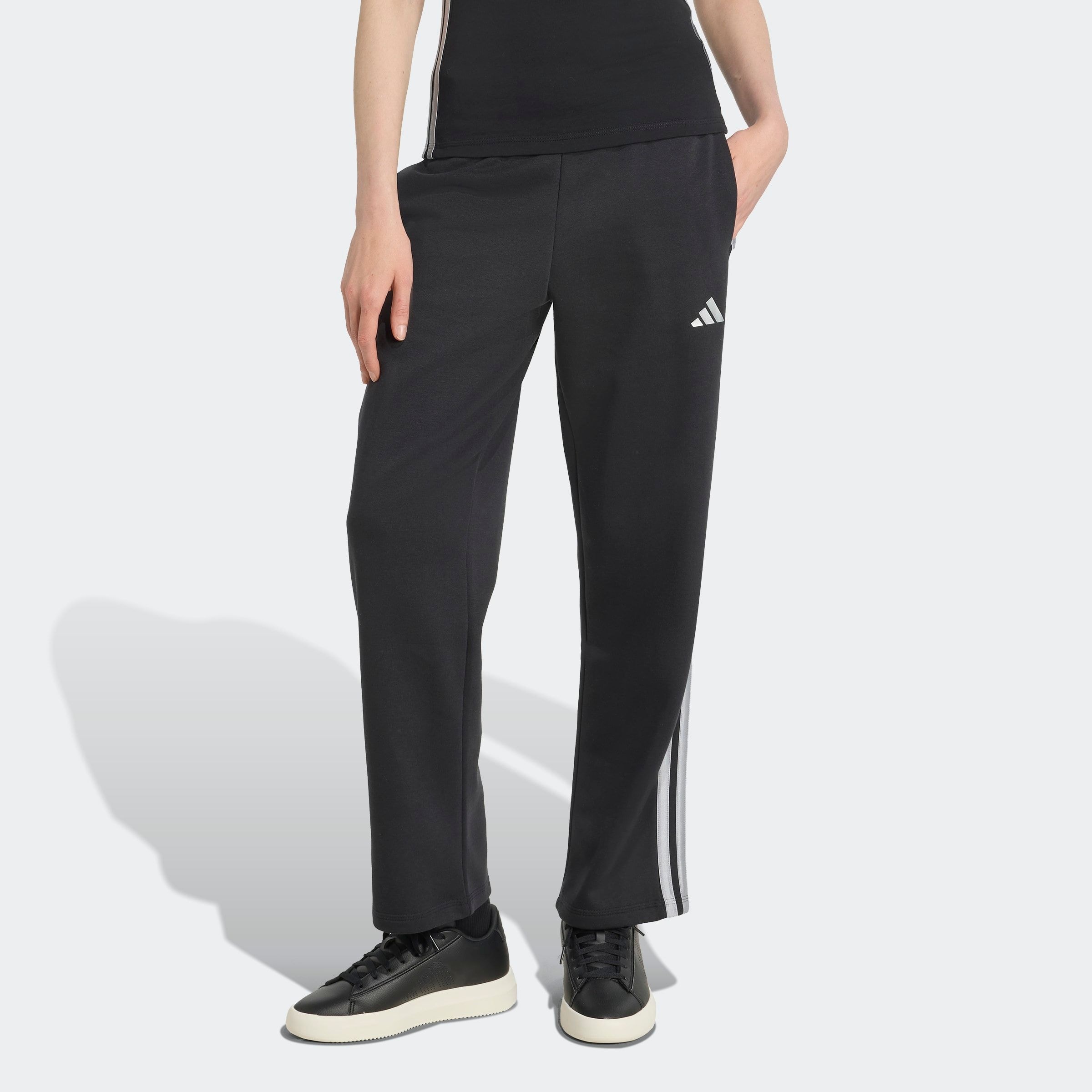 Image of adidas Sportswear Sporthose "HOLIDAY 3-STREIFEN MIT OFFENEM SAUM"