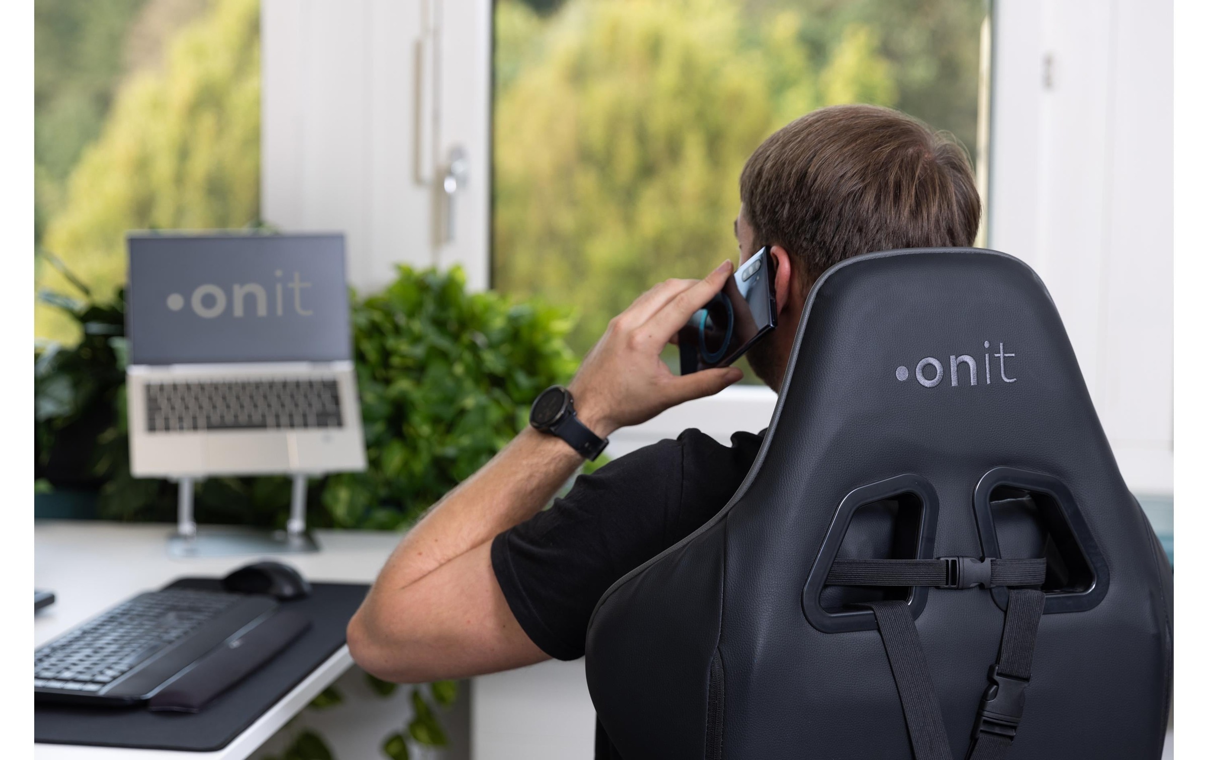 onit Gaming-Stuhl »Deepblack Schwarz«