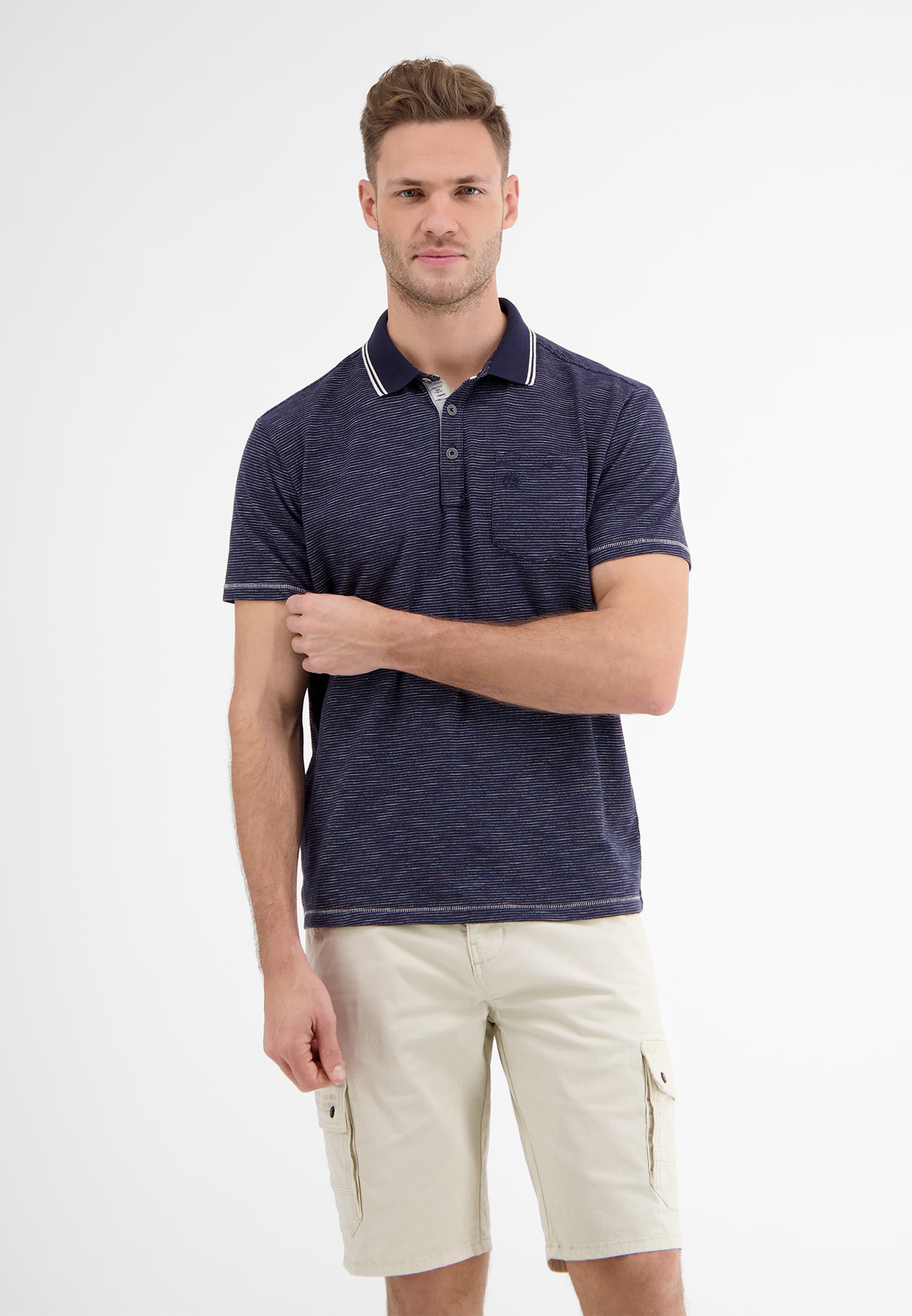 Image of LERROS Poloshirt "Poloshirt mit Finelinerstreifen"