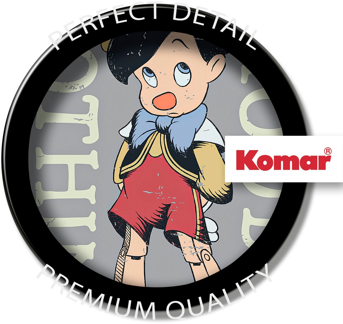 Komar Leinwandbild »Hey Pinocchio - Grösse 40 x 40 cm«, Disney, (1 St., 40 x 40 cm (Breite x Höhe), Keilrahmenbild mit Echtholzrahmen, Kinderzimmer
