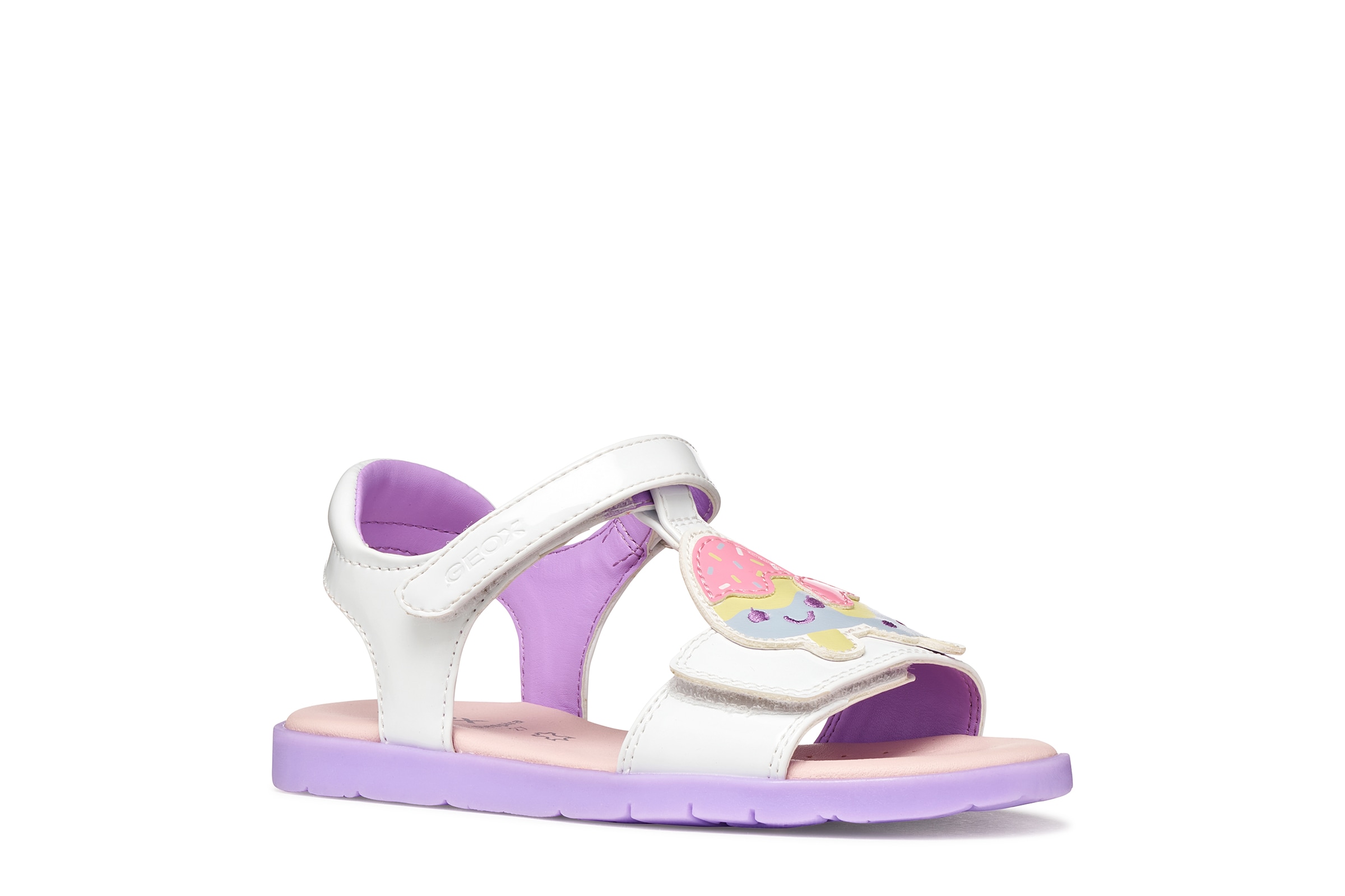 Image of Geox Sandale "J SANDAL JOYFOOT GIR" Sommerschuh, Klettschuh, Grössenschablone zum Download