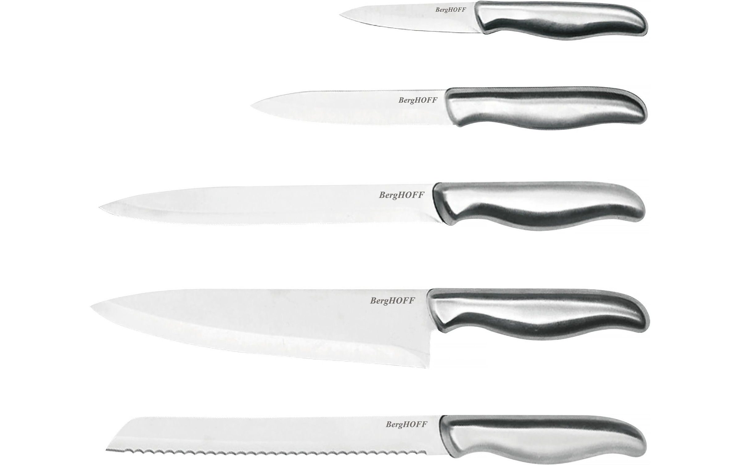 BergHOFF Bloc à couteaux »mit Messer Entity 6-teilig« 6 Rutschfester Messerblock mit 5 Messer