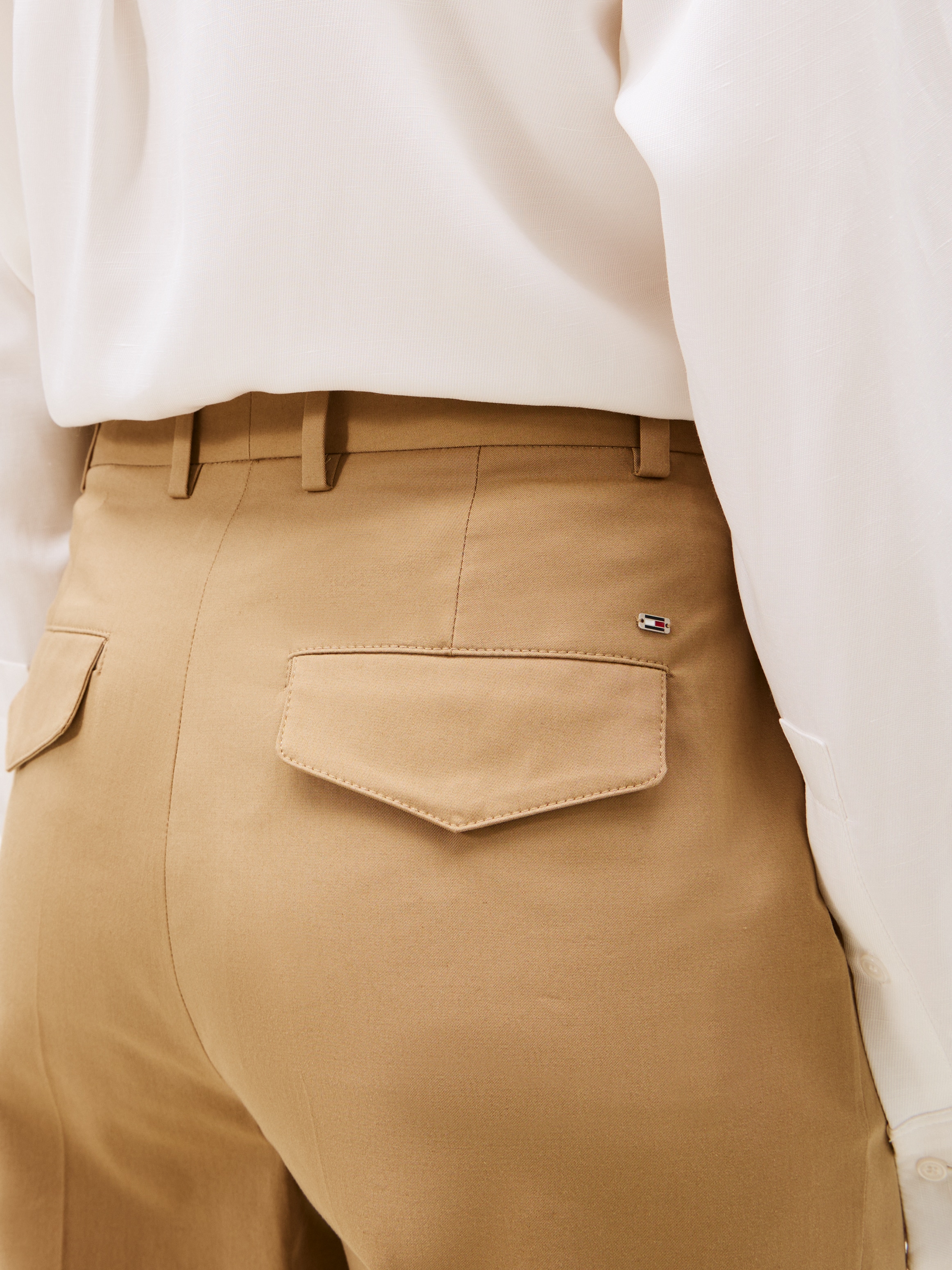 Tommy Hilfiger Pantalon de costume »COTTON WIDE LEG PANT«