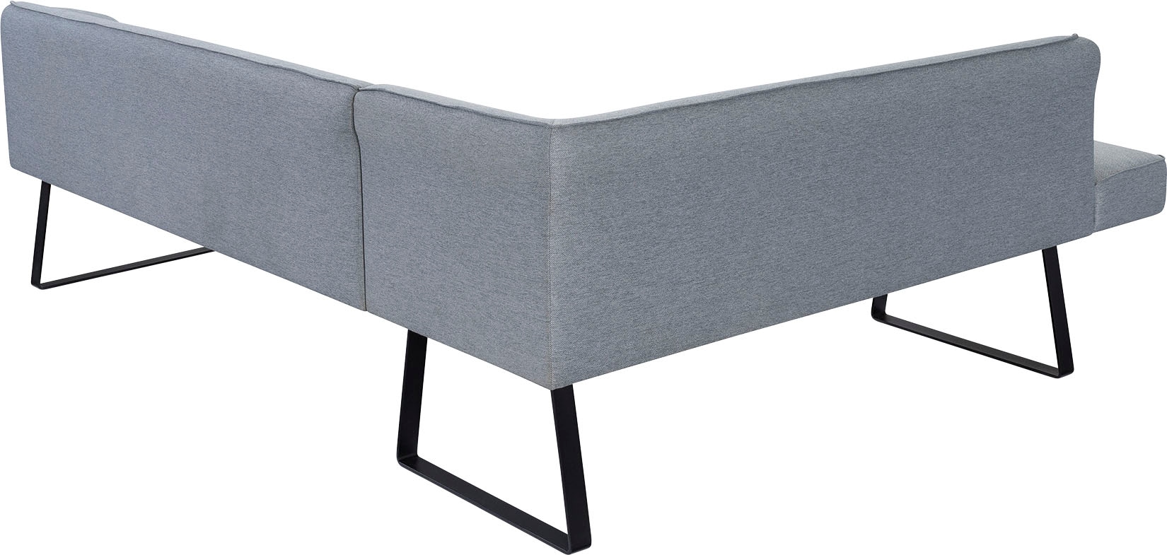 exxpo - sofa fashion Eckbank »Americano«, mit Keder und Metallfüssen, Bezug in verschiedenen Qualitäten
