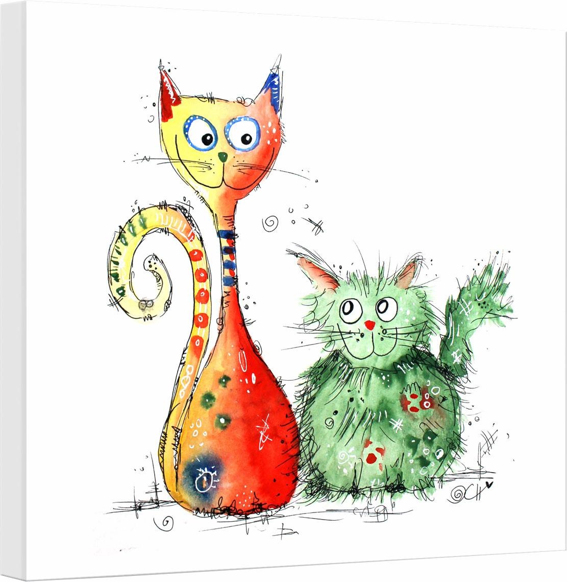 Image of Wall-Art Leinwandbild »Hagenmeyer - Best Friends«, 40/40 cm bei Ackermann Versand Schweiz