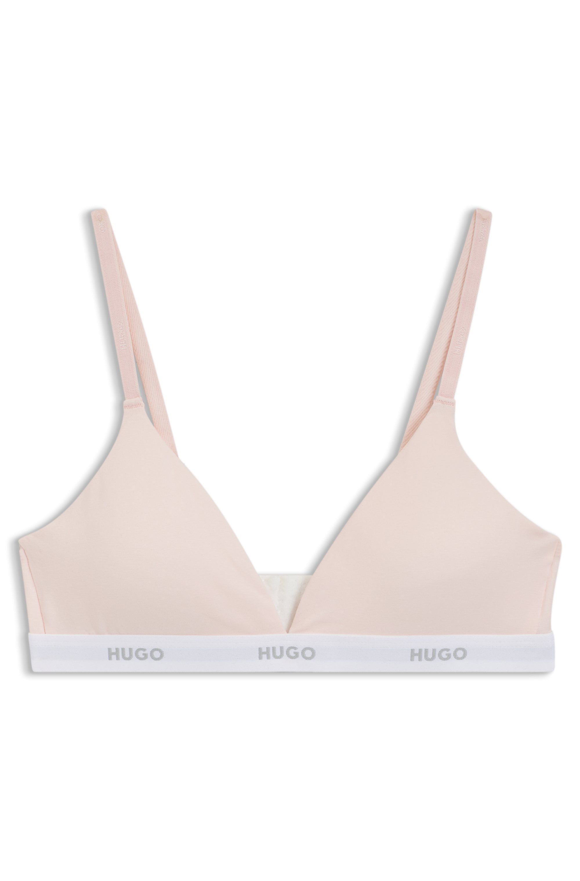 HUGO Underwear Soutien-gorge triangle »aus Stretch-Baumwolle mit Logo-Unterbrustband« mit herausnehmbaren Polstern, geformte Körbchen
