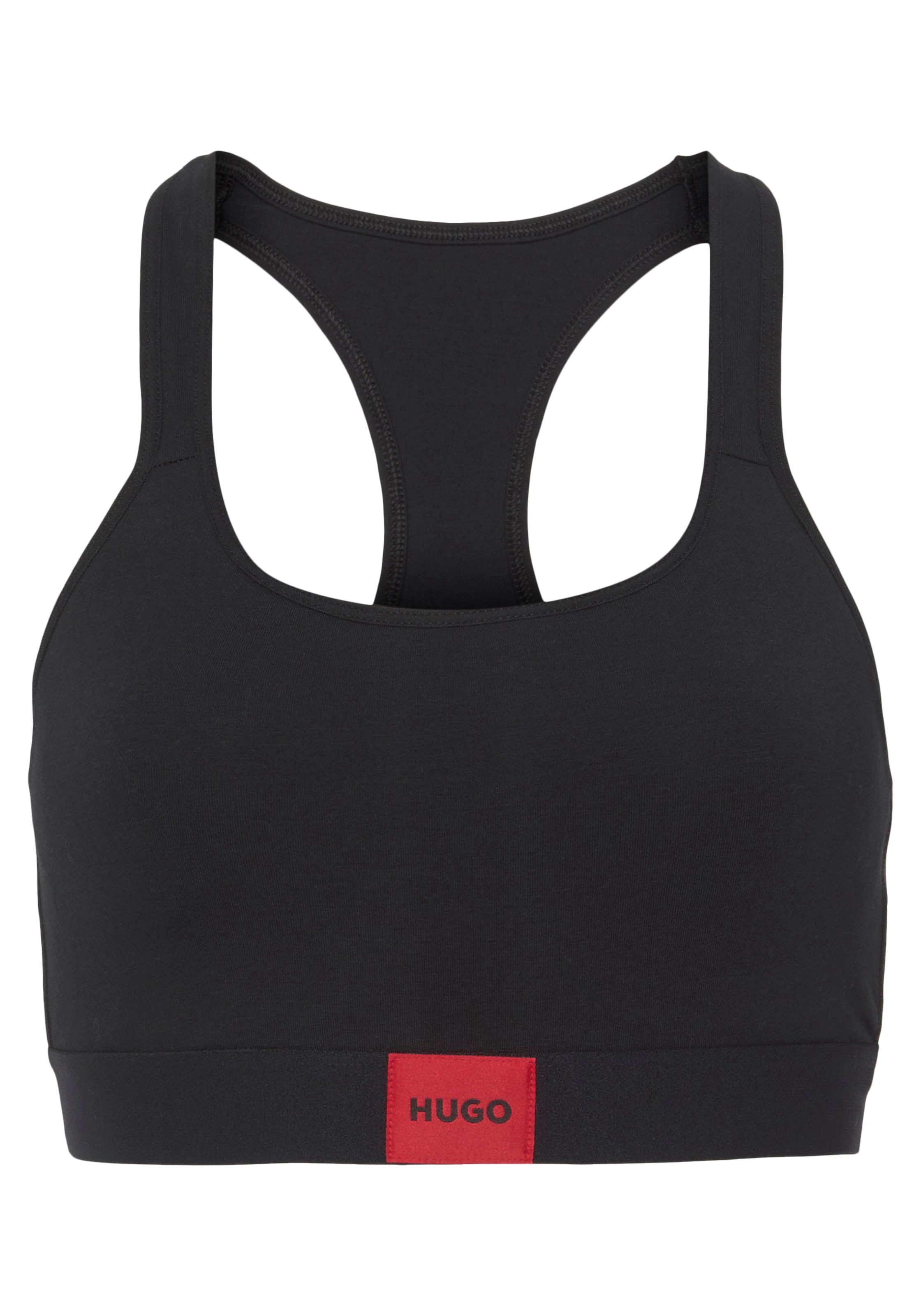 HUGO Bralette-BH »BRALETTE PAD.RED LAB«, mit aufgesticktem HUGO BOSS Logo