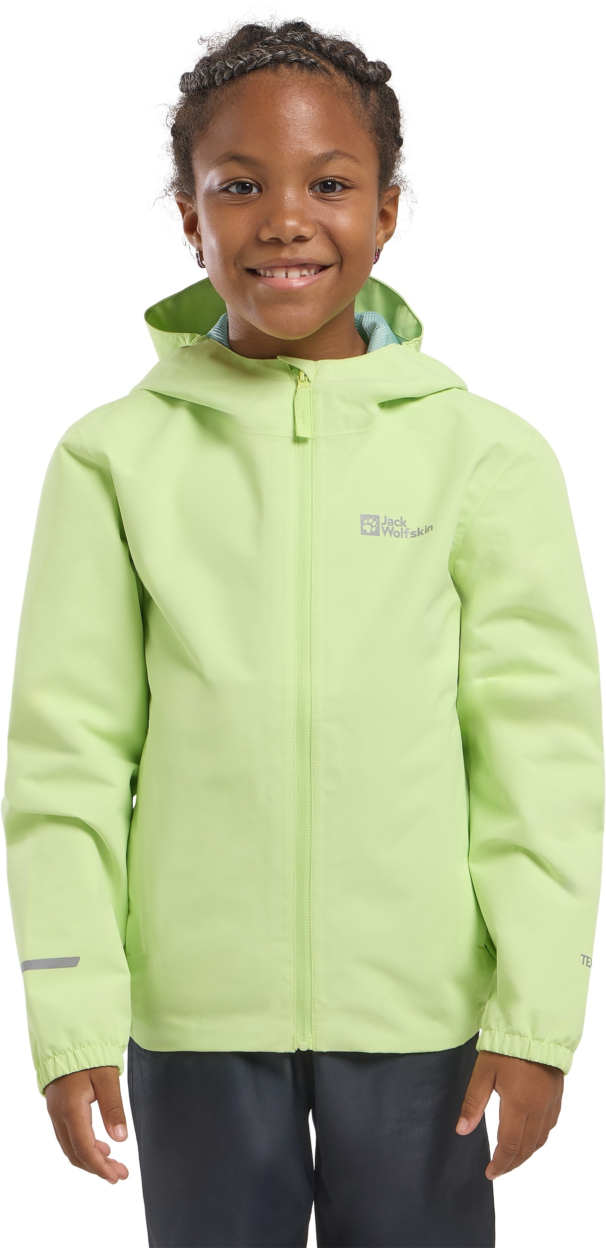 Jack Wolfskin Veste d'extérieur »FLAZE JACKET K« avec capuche pour enfants, avec capuche, léger, compact à ranger, respirant
