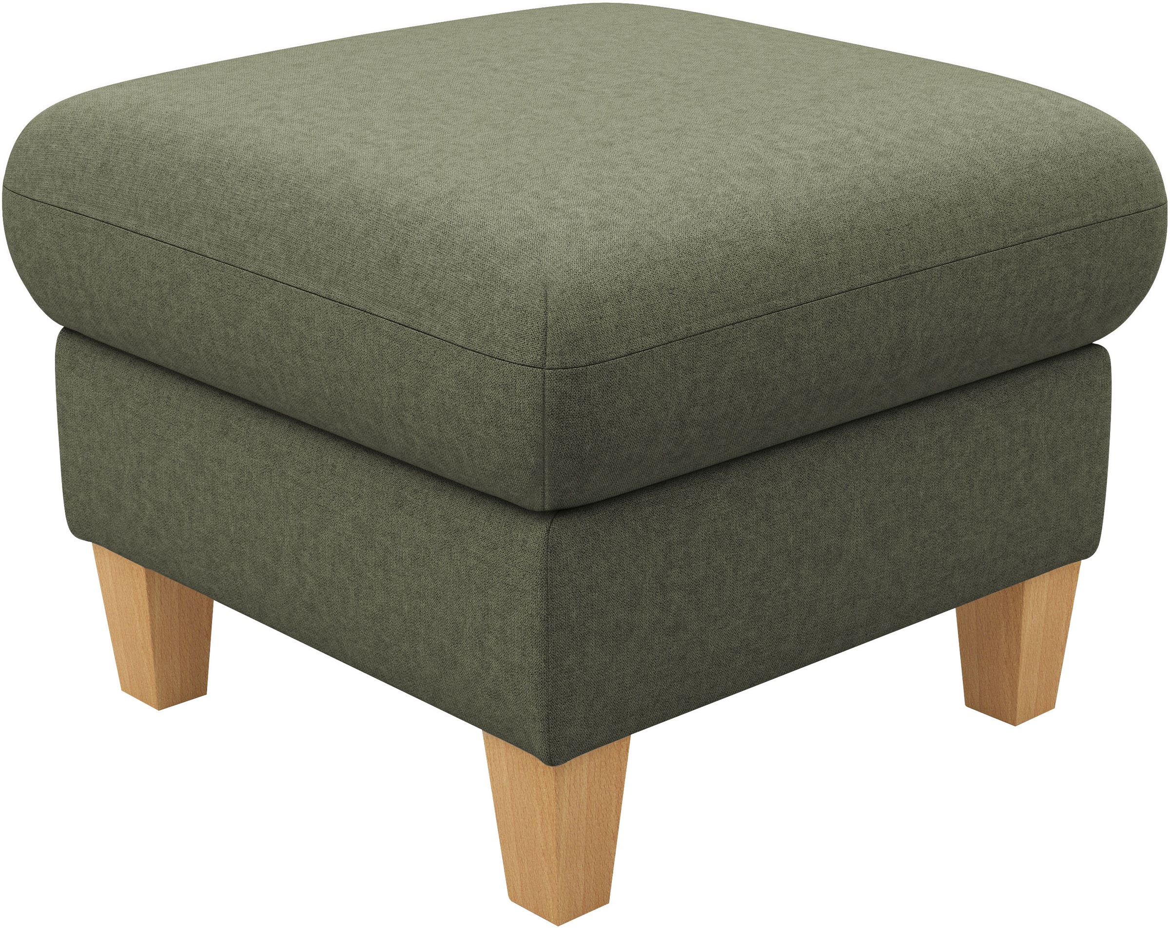 Home affaire Polsterhocker »Rochelle«, (1 St.), Massive 12 cm Holzbeine