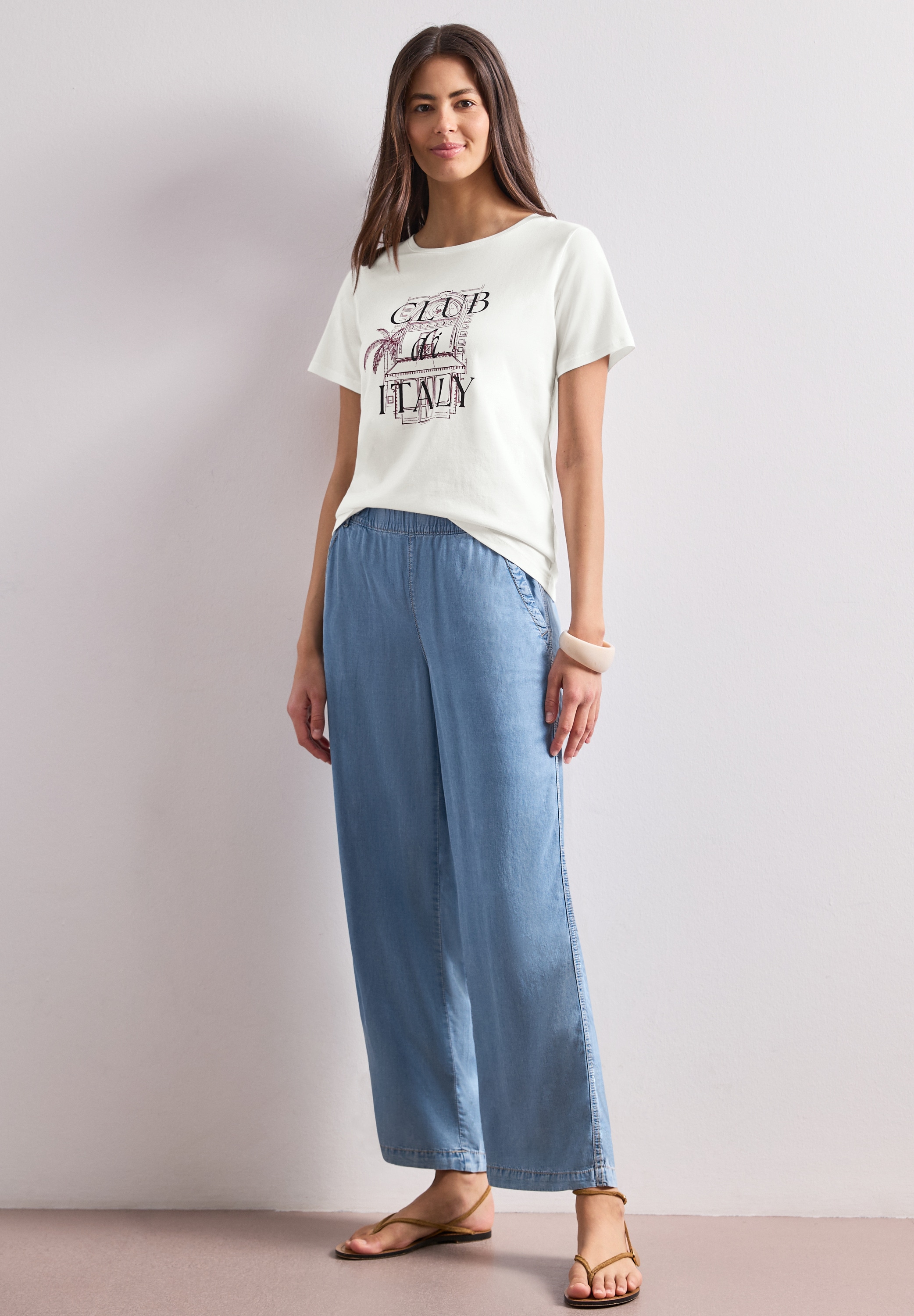 STREET ONE T-shirt à manches courtes Sommershirt mit Artwork