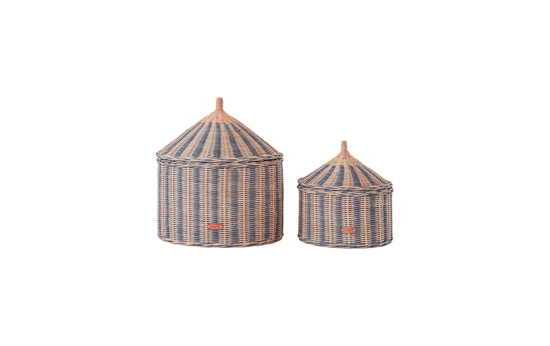 Image of OYOY Spielzeugtruhe "Circus 2er Set, Blau"