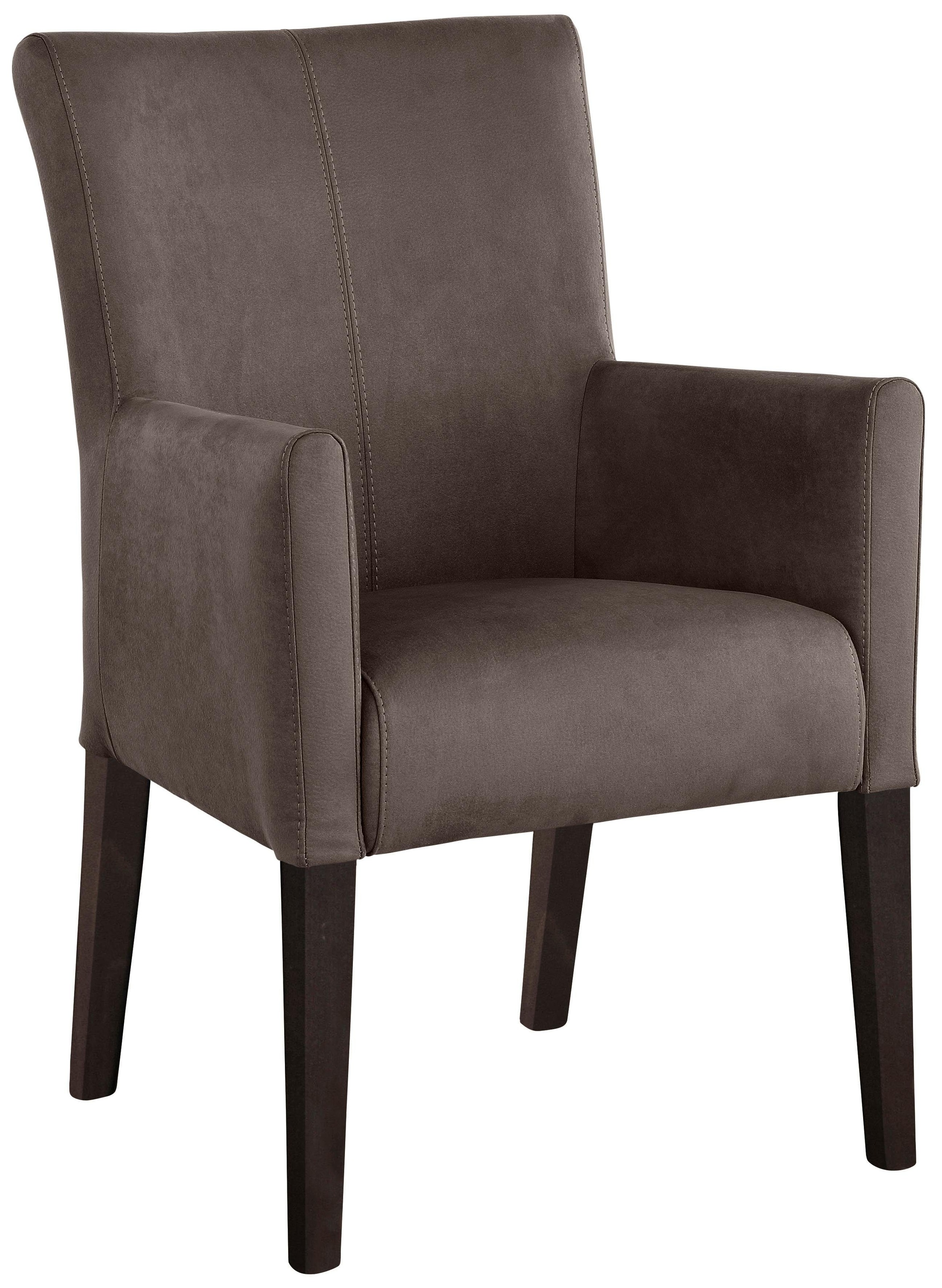 Image of Home affaire Armlehnstuhl »King«, 1 St., Microfaser, Esszimmerstuhl mit Knopfheftung bei Ackermann Versand Schweiz