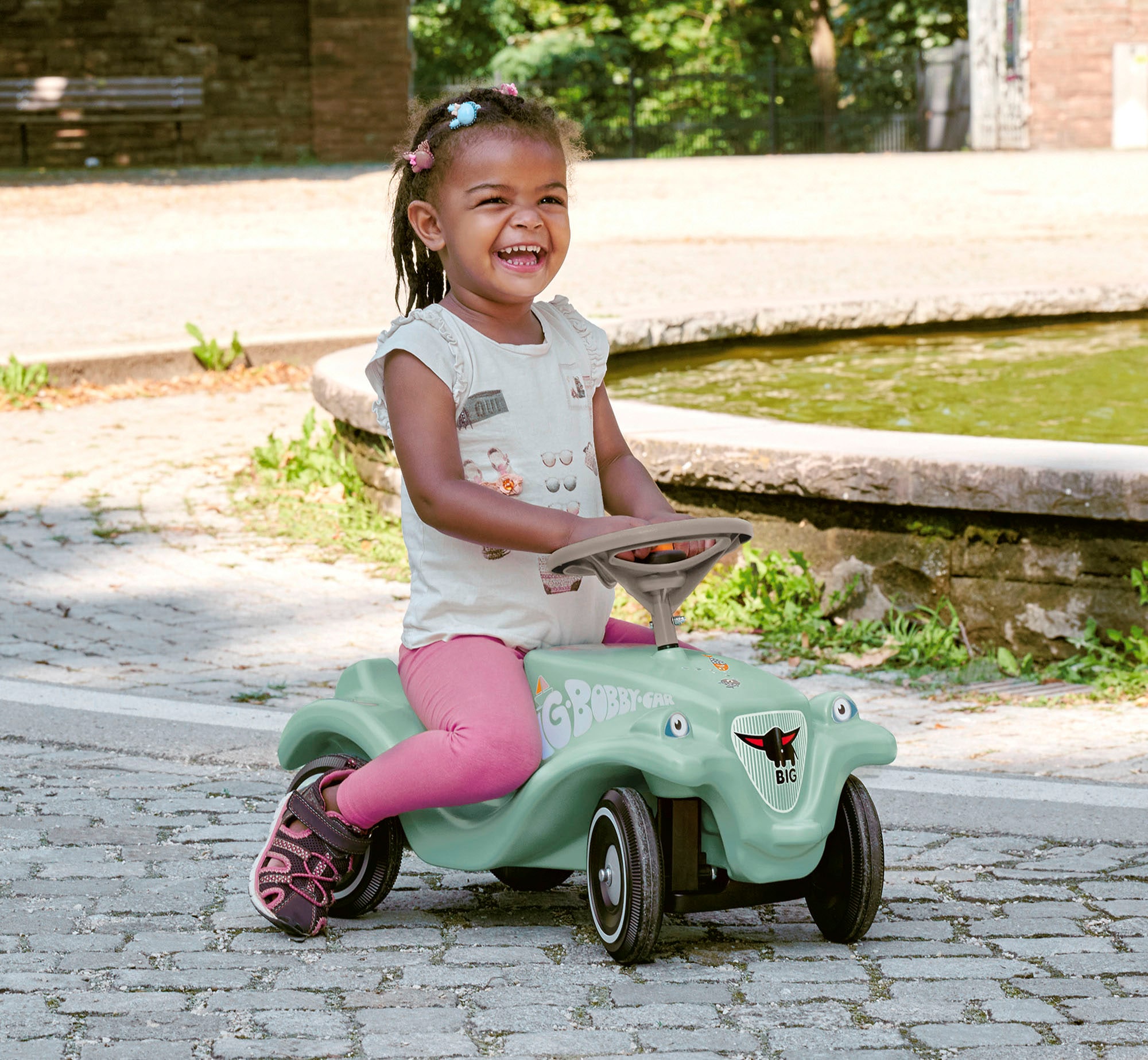 BIG Voiture à bascule »BIG Bobby-Car Green Sea« Made in Germany