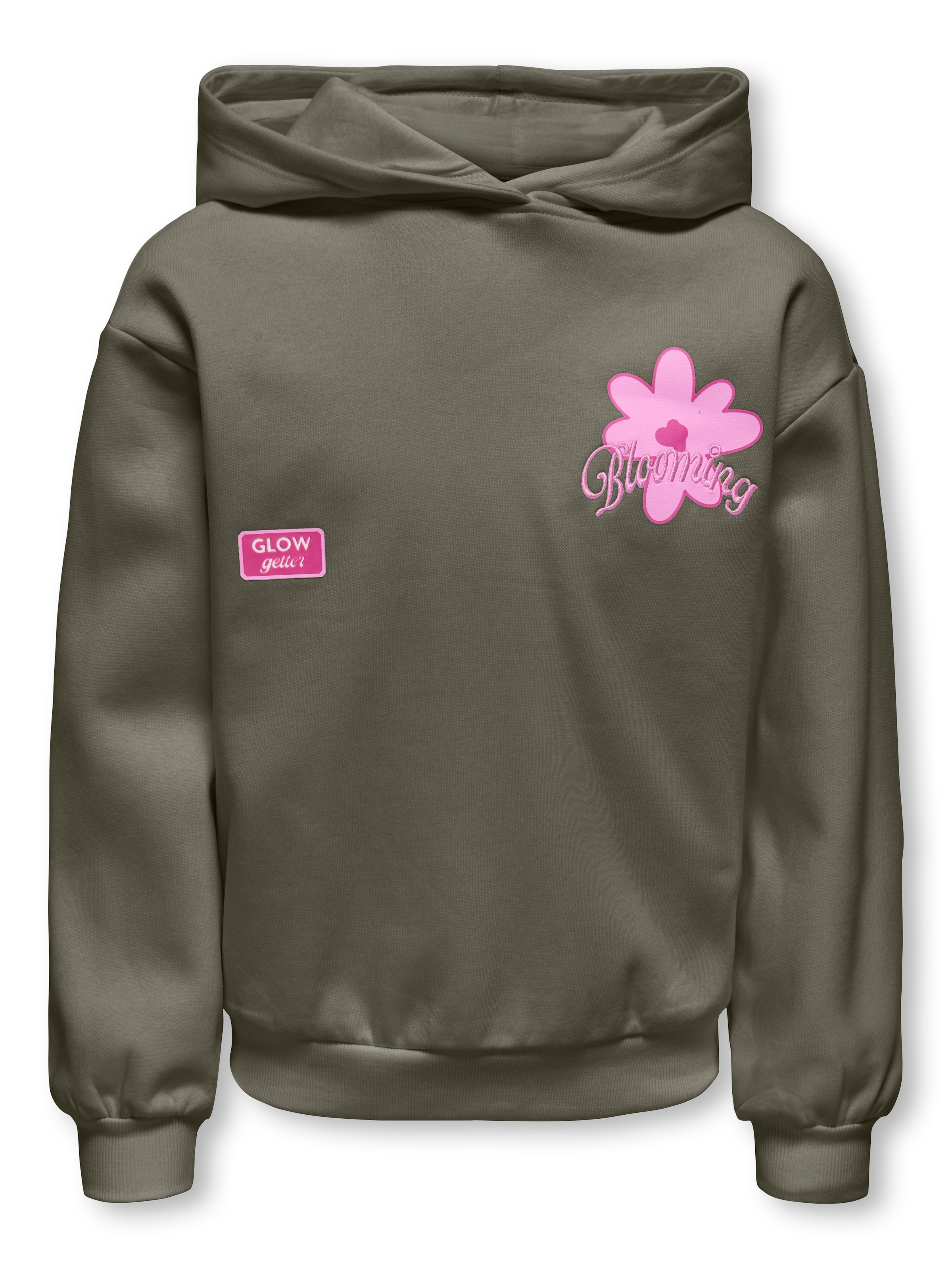 Image of KIDS ONLY Kapuzensweatshirt "KOGHOLLA L/S HOOD PRINTED SWT", Baumwollmischung