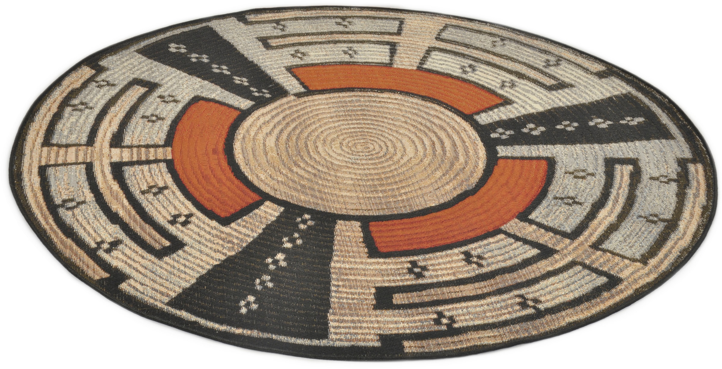 Gino Falcone Teppich »Outdoor-Africa 44«, rund, Flachgewebe, In- und Outdoor  geeignet, Wohnzimmer günstig kaufen | Kurzflor-Teppiche