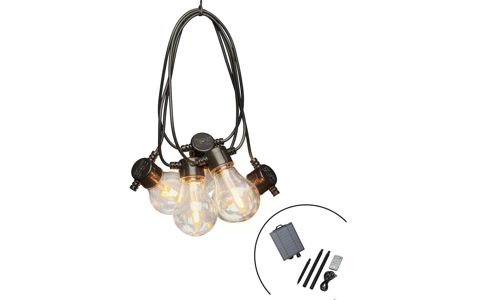 KONSTSMIDE Lichterkette »Solar 2341 10 LEDs Transparent«, 10 St.-flammig