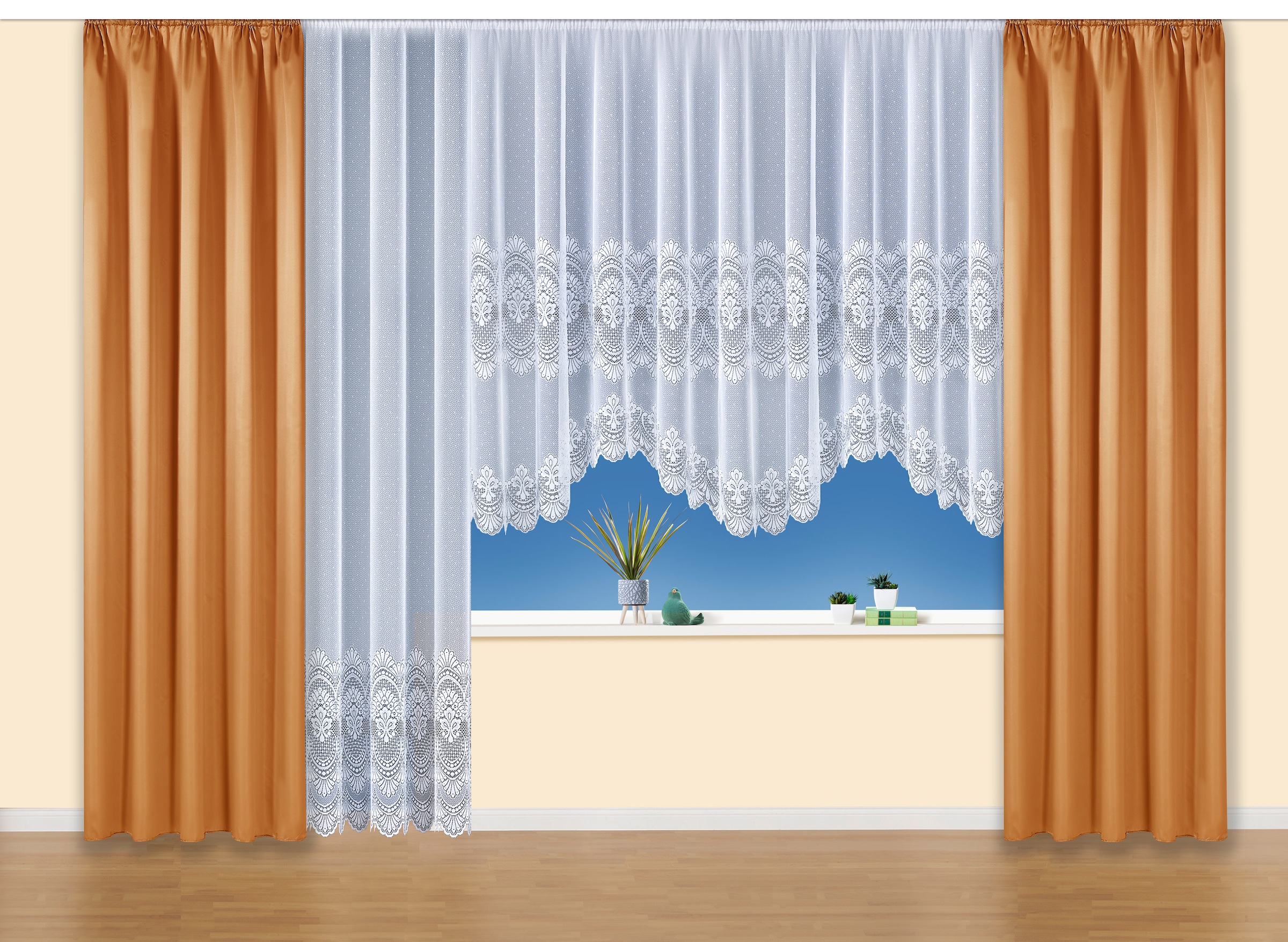 Weckbrodt Vorhang »Nicoletta« Kräuselband 1 Stk. tlg. Gardine, Store, Übergardine, blickdicht