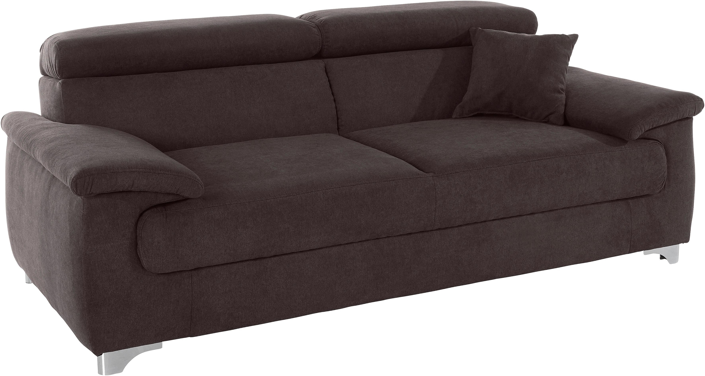 DOMO collection 2,5-Sitzer »Mira inklusive Kopfteilverstellung für mehr Wohlfühlkomfort«, elegant und modern, komfortabel, frei im Raum stellbar