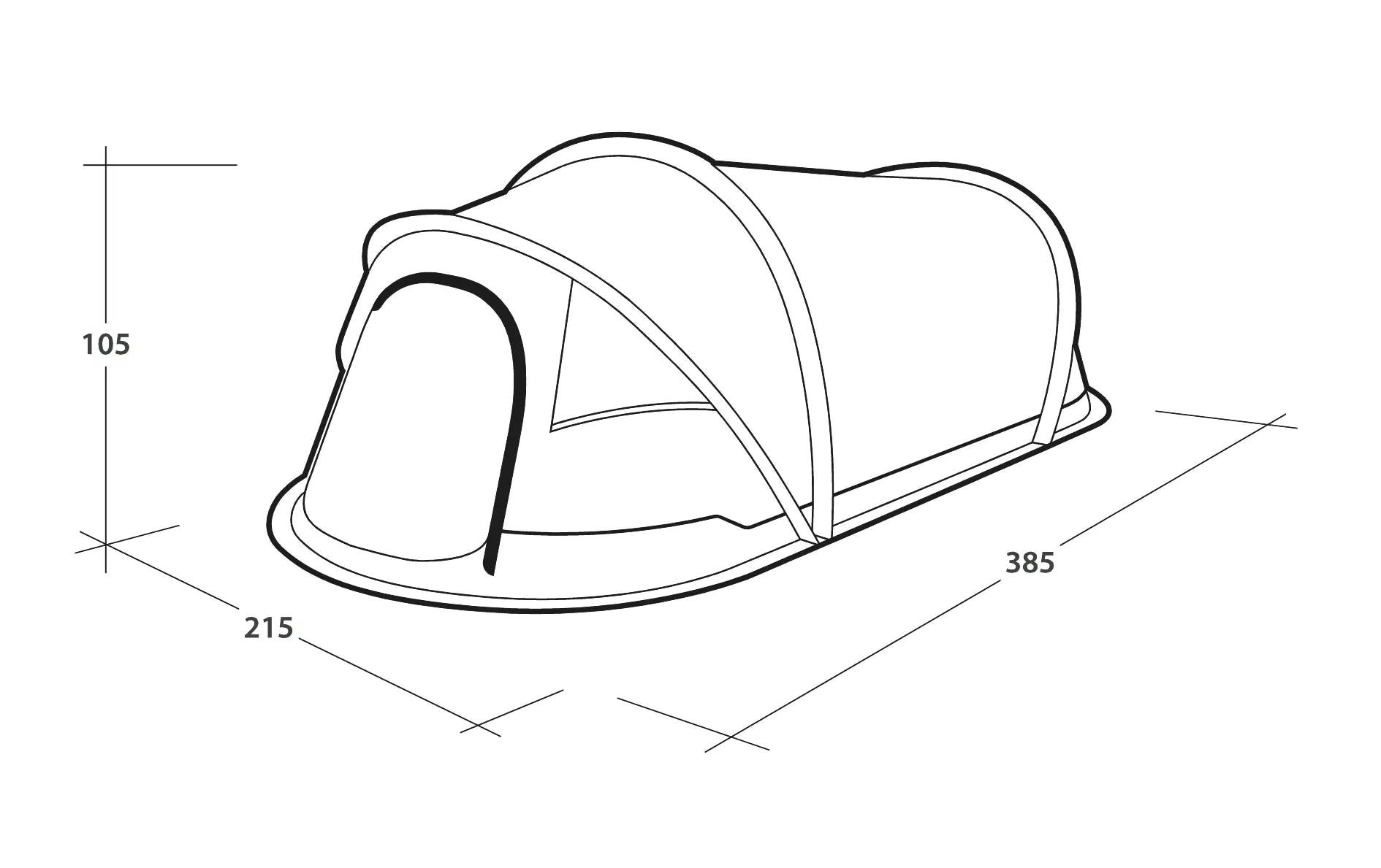 Outwell Tente jetable »Nexion 385 x 215 cm« 3 Personen
