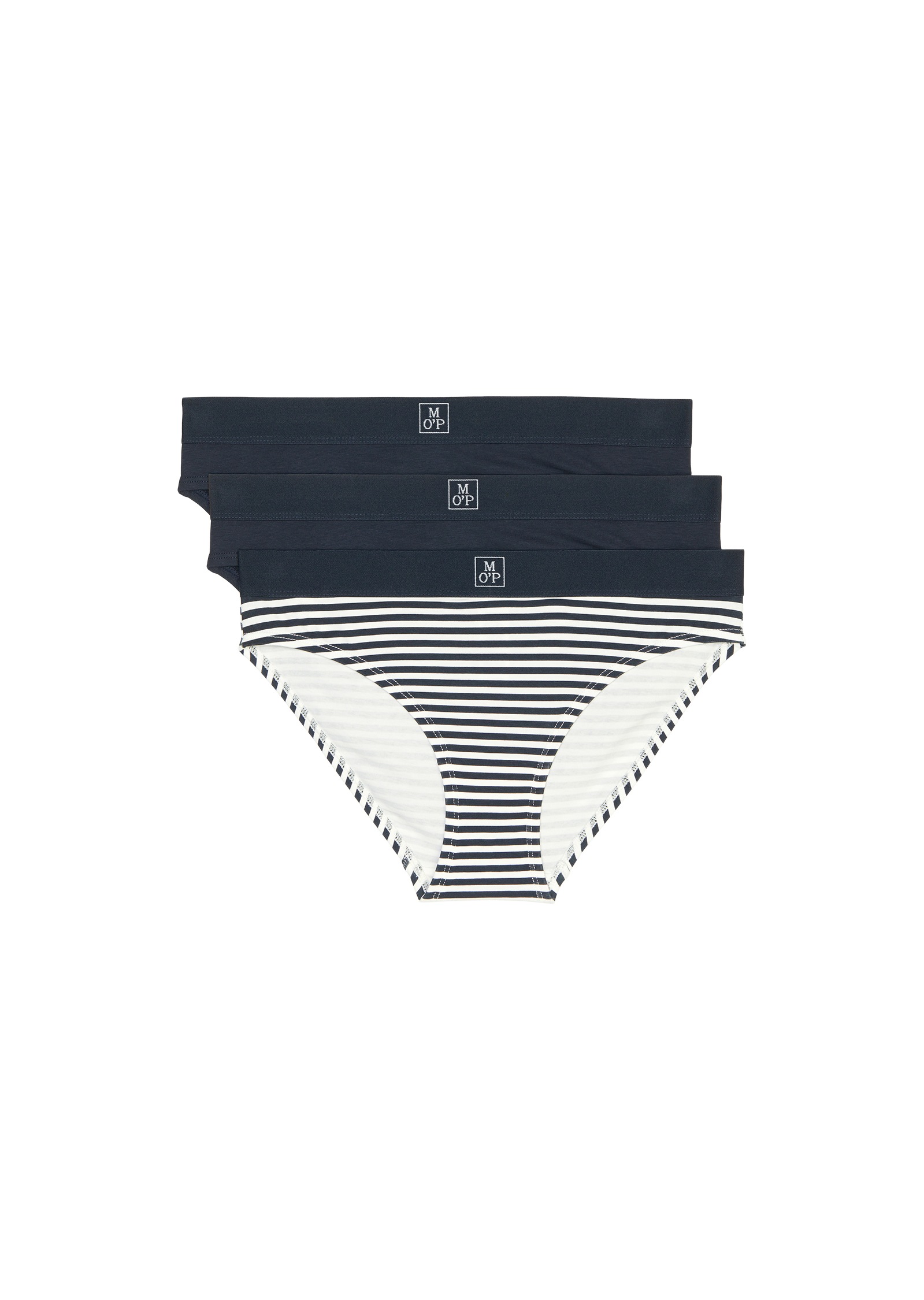 Marc O'Polo Slip »Essentials«, (3er Pack), mit stilvollem Streifendesign