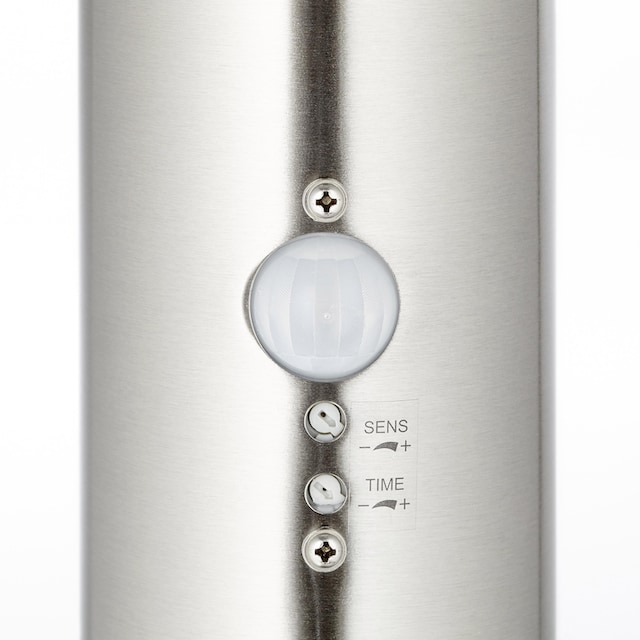 Brilliant Aussen-Stehlampe »BOLE«, 78 cm Höhe, Ø 8 cm, Bewegungsmelder,  E27, Metall/Kunststoff, edelstahl à bas prix