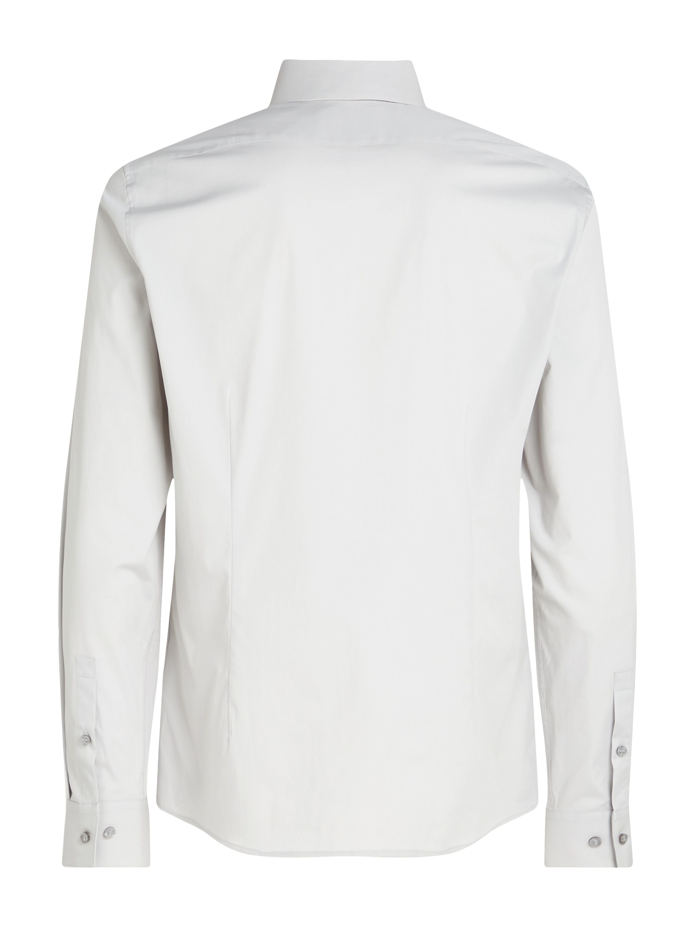 Calvin Klein Businesshemd »POPLIN STRETCH SLIM SHIRT«, mit Kentkragen, Logoprint auf Brusthöhe