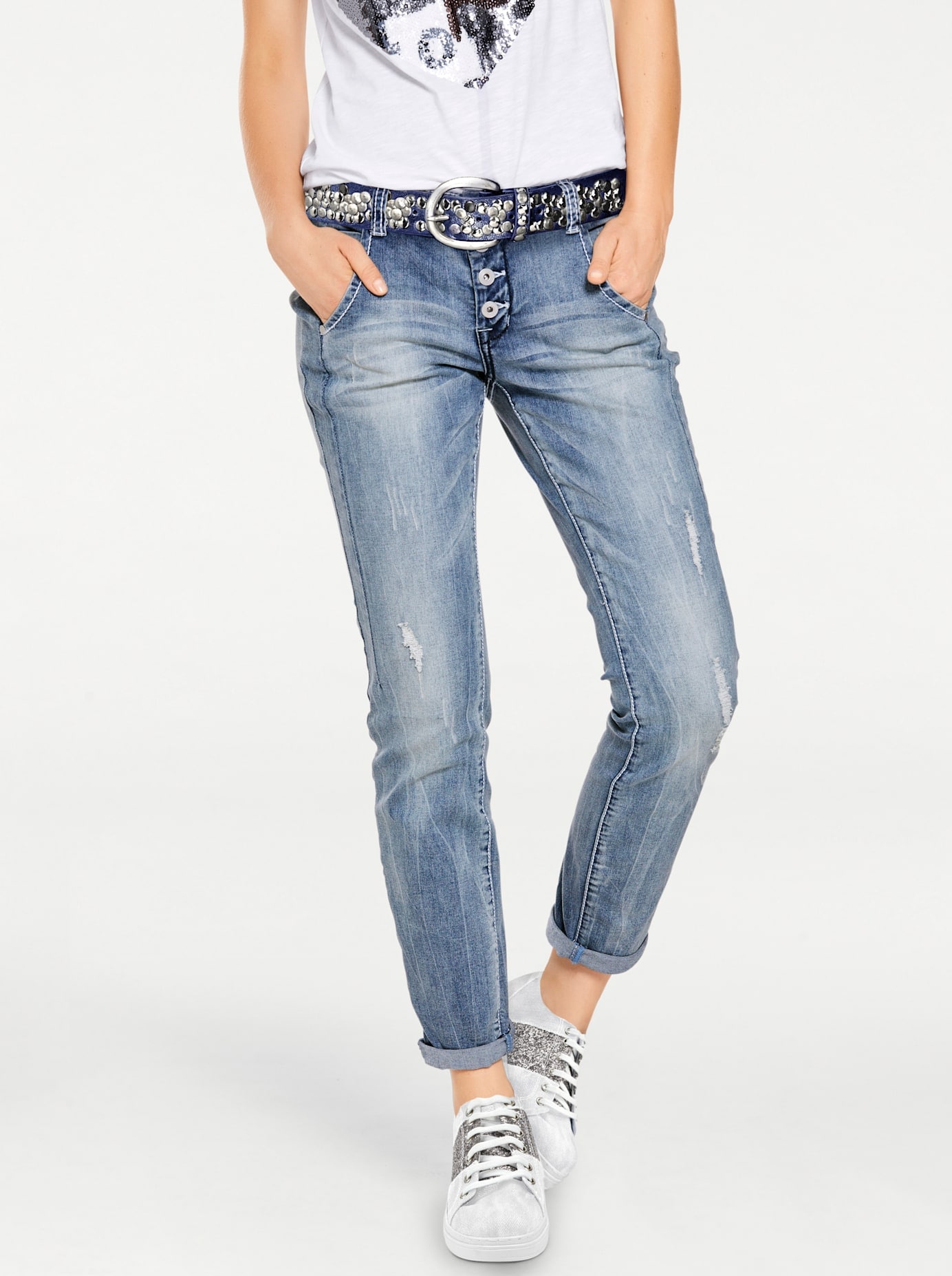Image of LINEA TESINI by heine Boyfriend-Jeans 1 Stk.