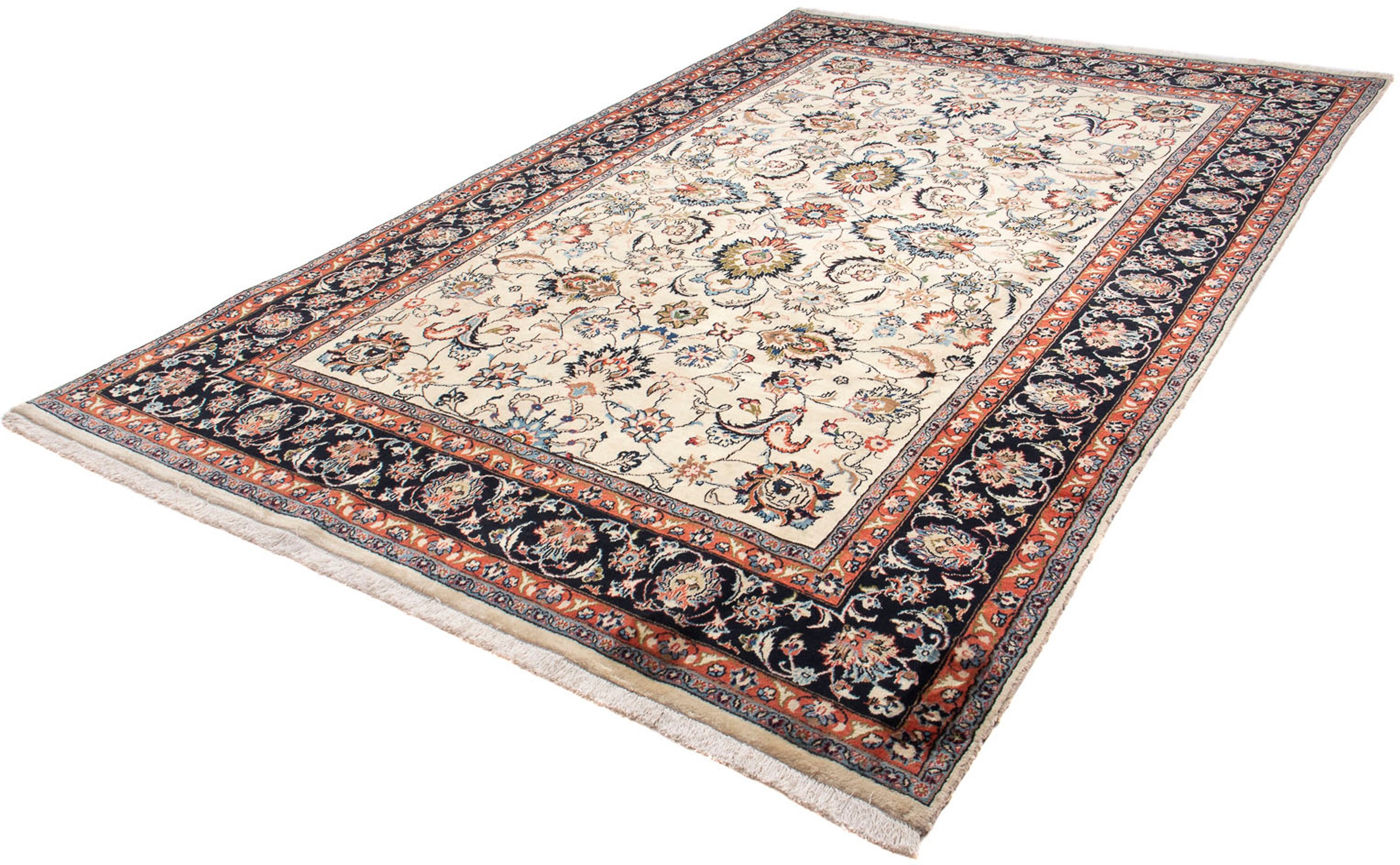 Image of morgenland Orientteppich »Perser - Classic - 303 x 195 cm - beige«, rechteckig, 10 mm Höhe, Wohnzimmer, Handgeknüpft, Einzelstück mit Zertifikat bei Ackermann Versand Schweiz